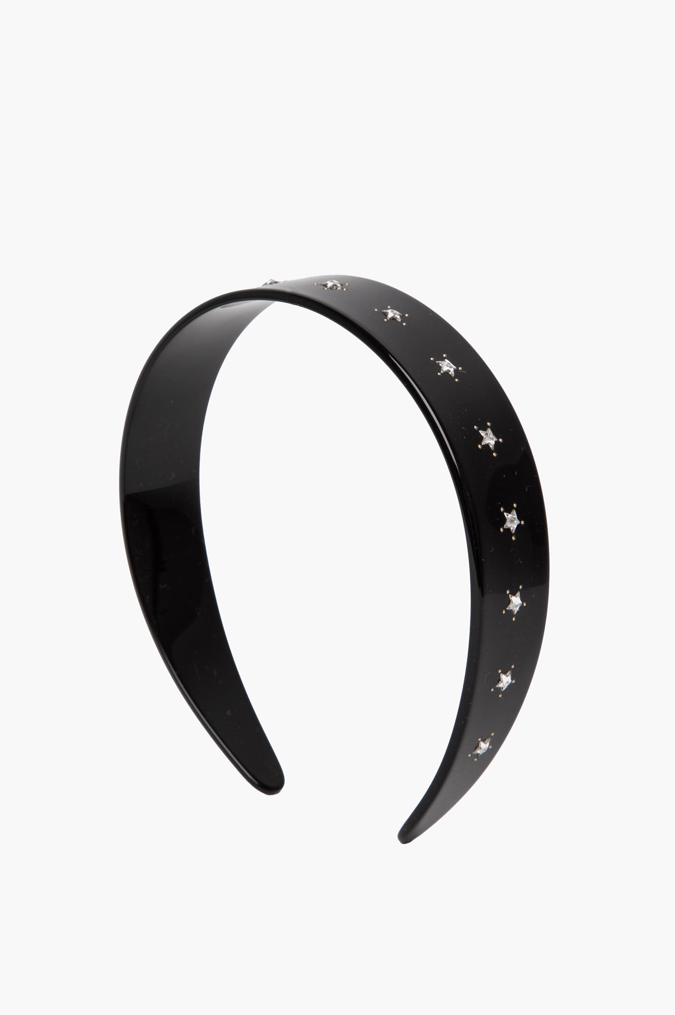 Gucci Black Crystal Star Interlocking G Headband