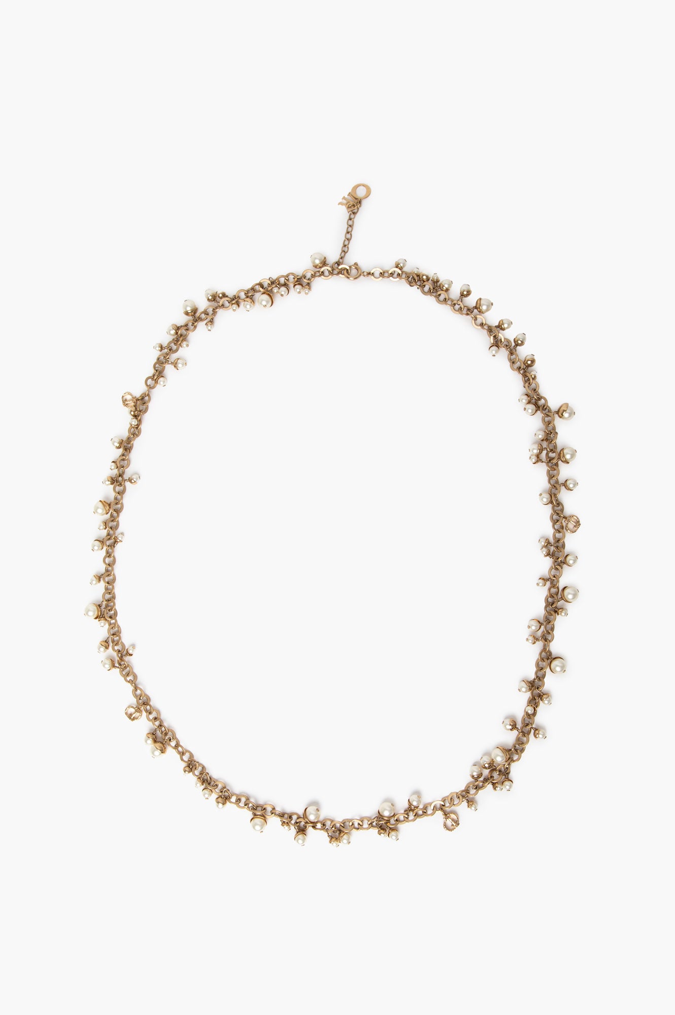 Dior Mise En Dior CD Faux Pearl Necklace