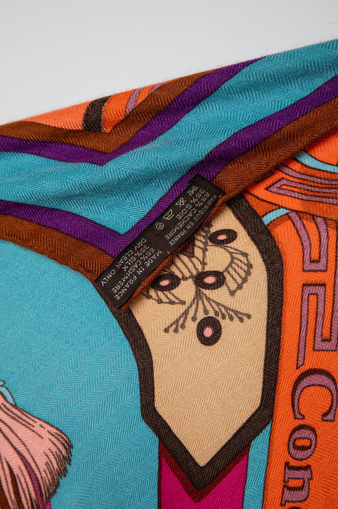 Hermès Concours d'Etriers Cashmere-Silk Shawl