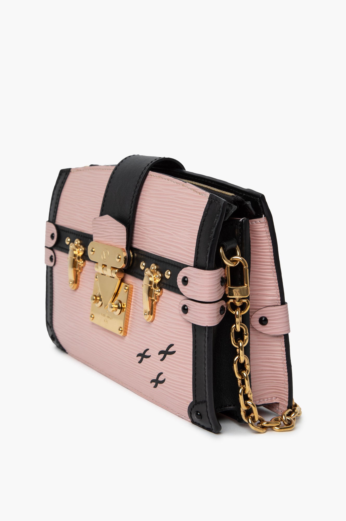 Louis Vuitton Rose Ballerine Epi Trunk Bag