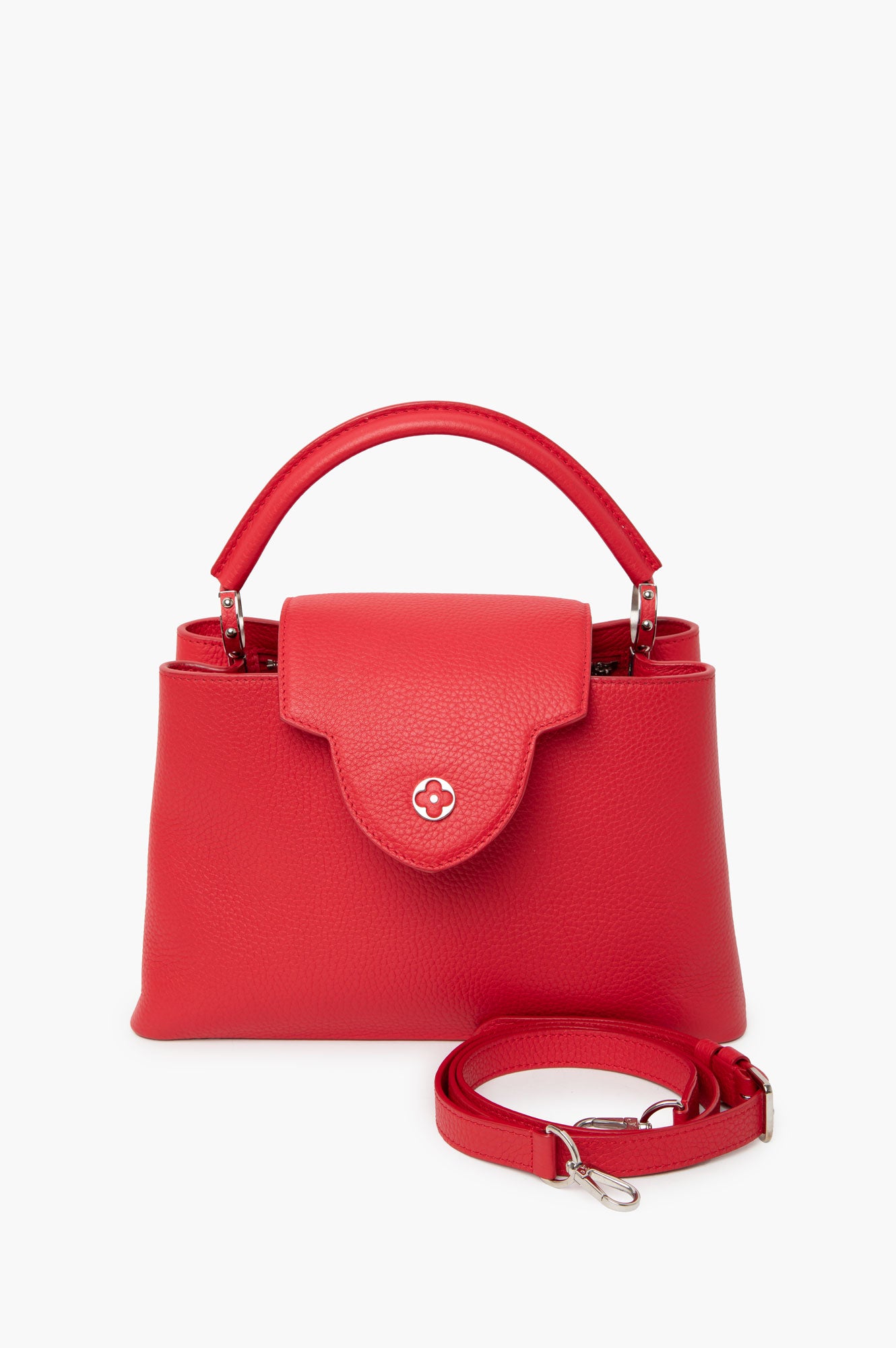Louis Vuitton Taurillon Capucines PM Red