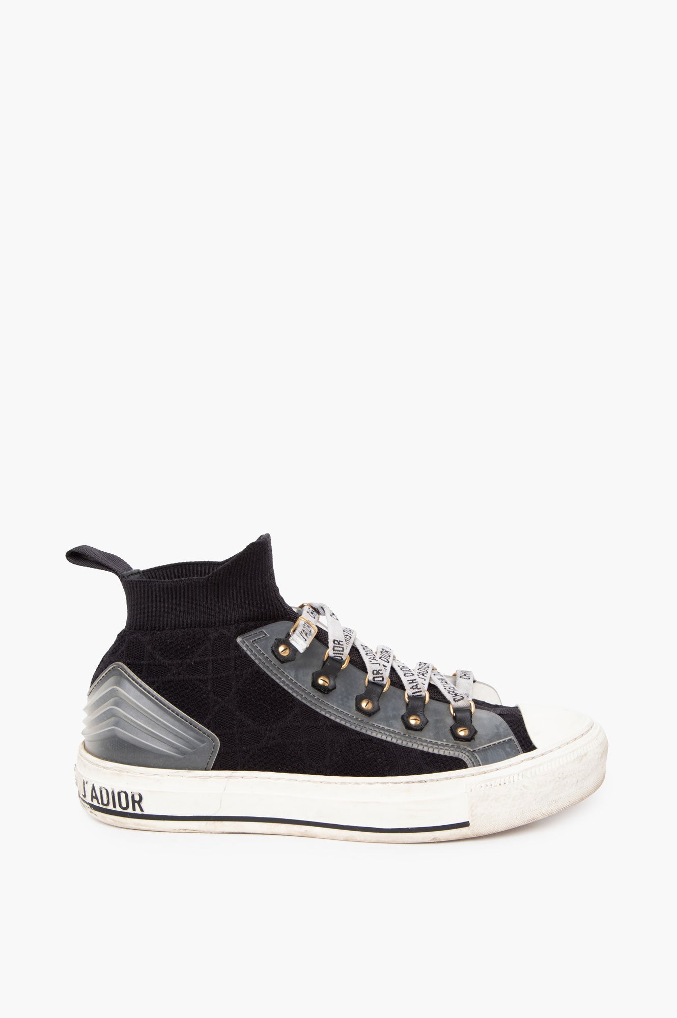 Dior Walk'n Dior High Top Sneakers in B/W Size 39