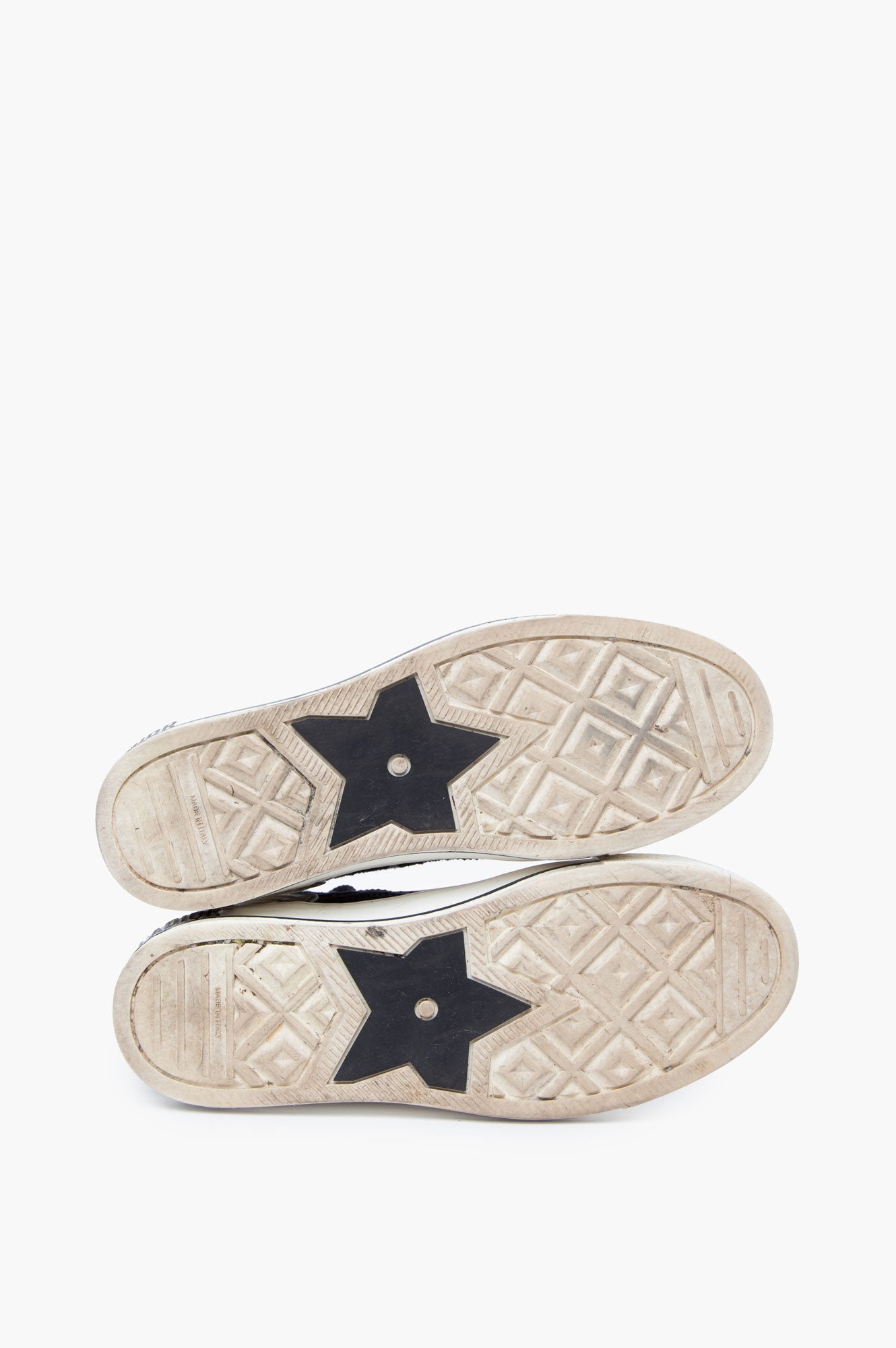 Dior Walk'n Dior High Top Sneakers in B/W Size 39