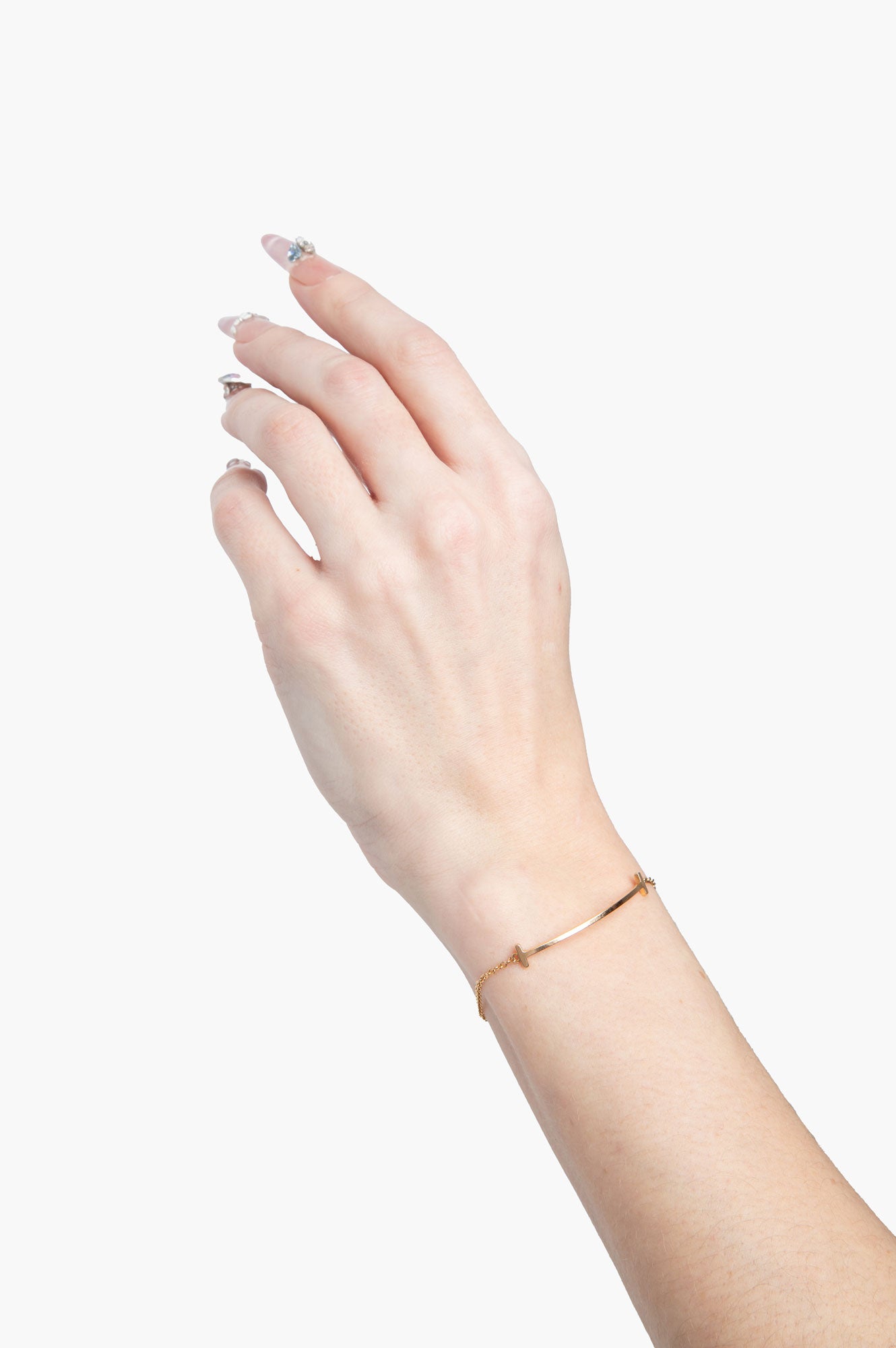 Tiffany & Co. 18k Rose Gold T Smile Bracelet