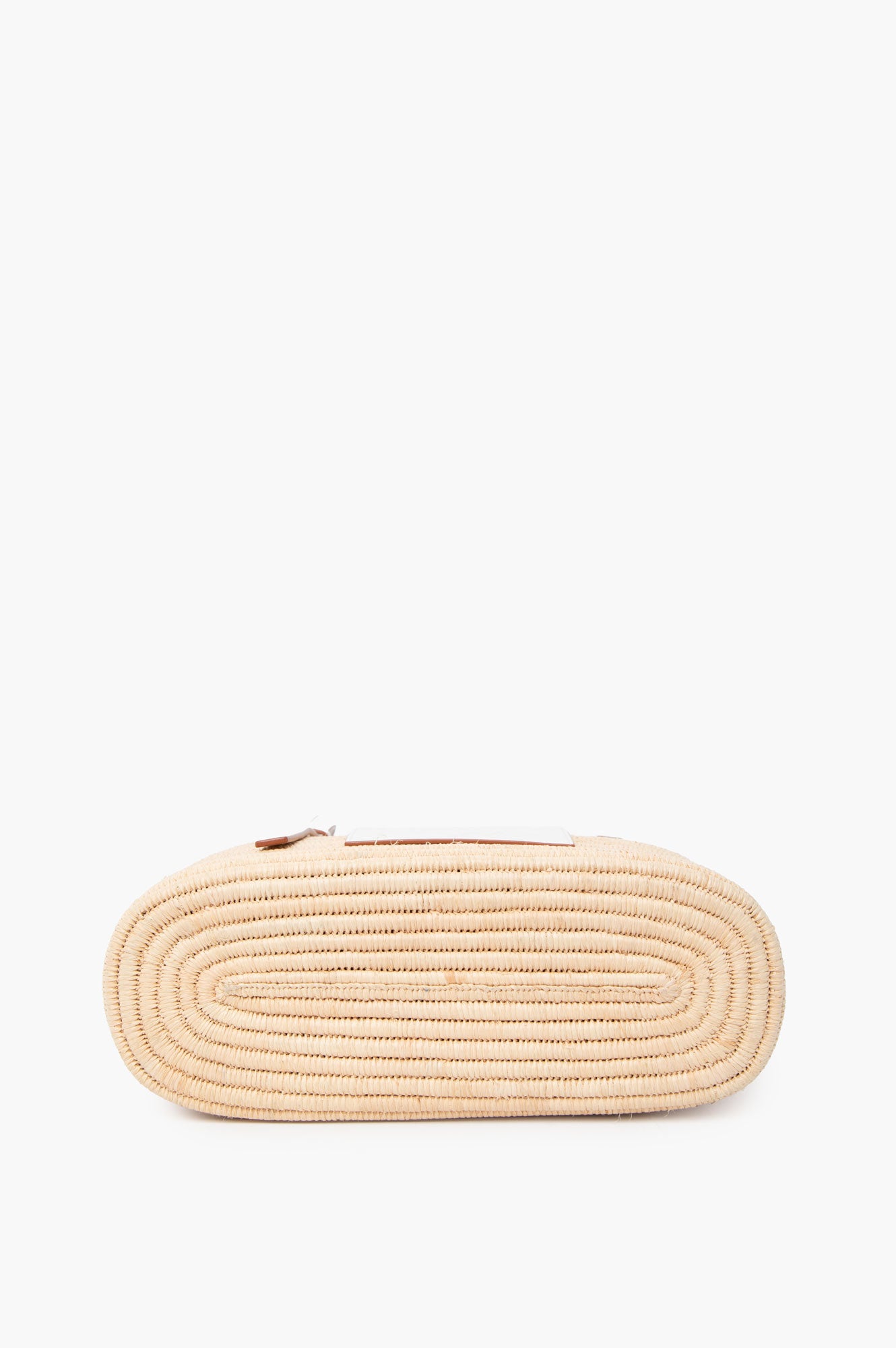 Loewe Paula's lbiza Small Leather-Trimmed Woven Raffia Tote