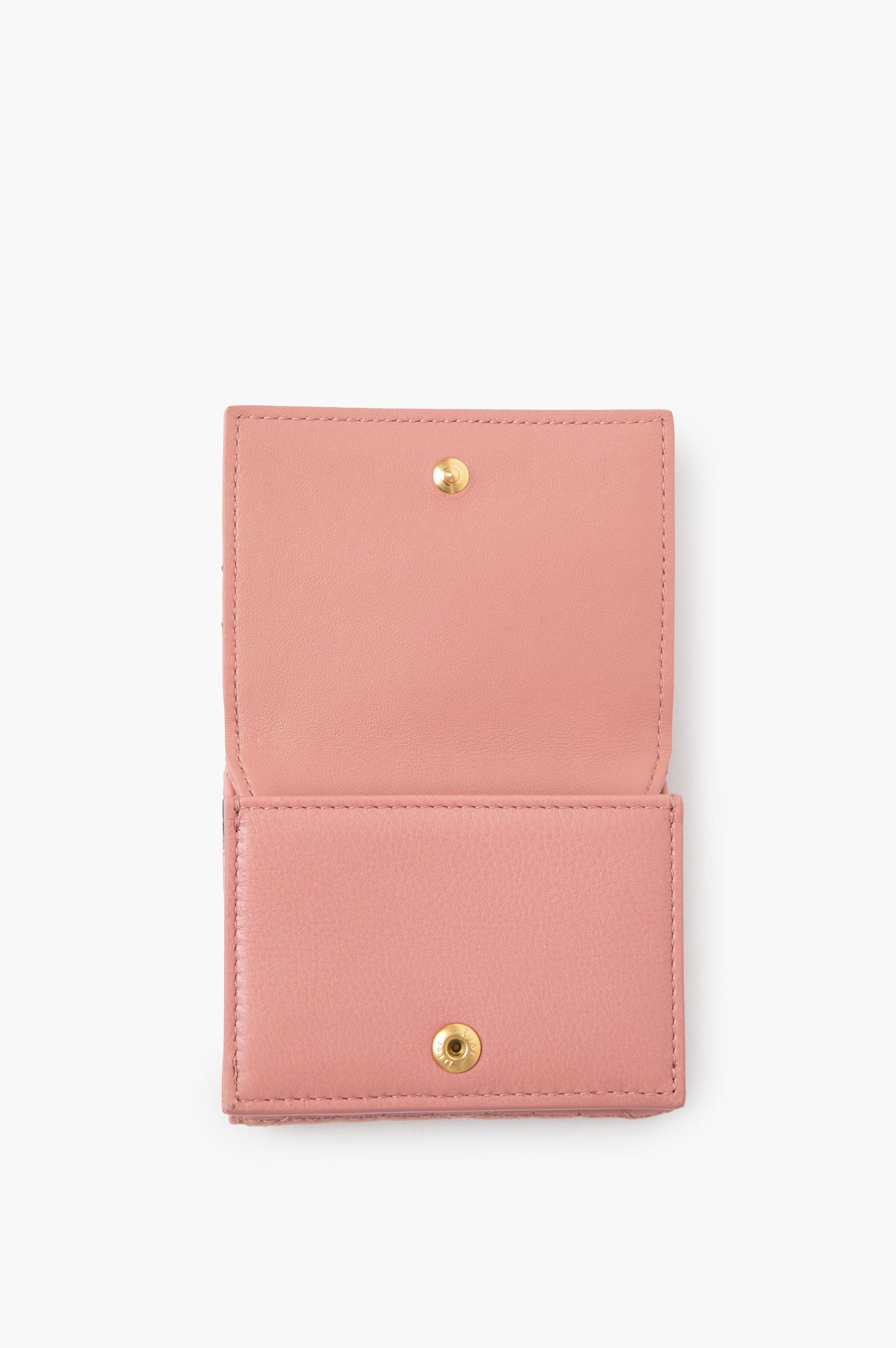 Christian Dior Caro Medium Trifold Cannage Wallet Pink