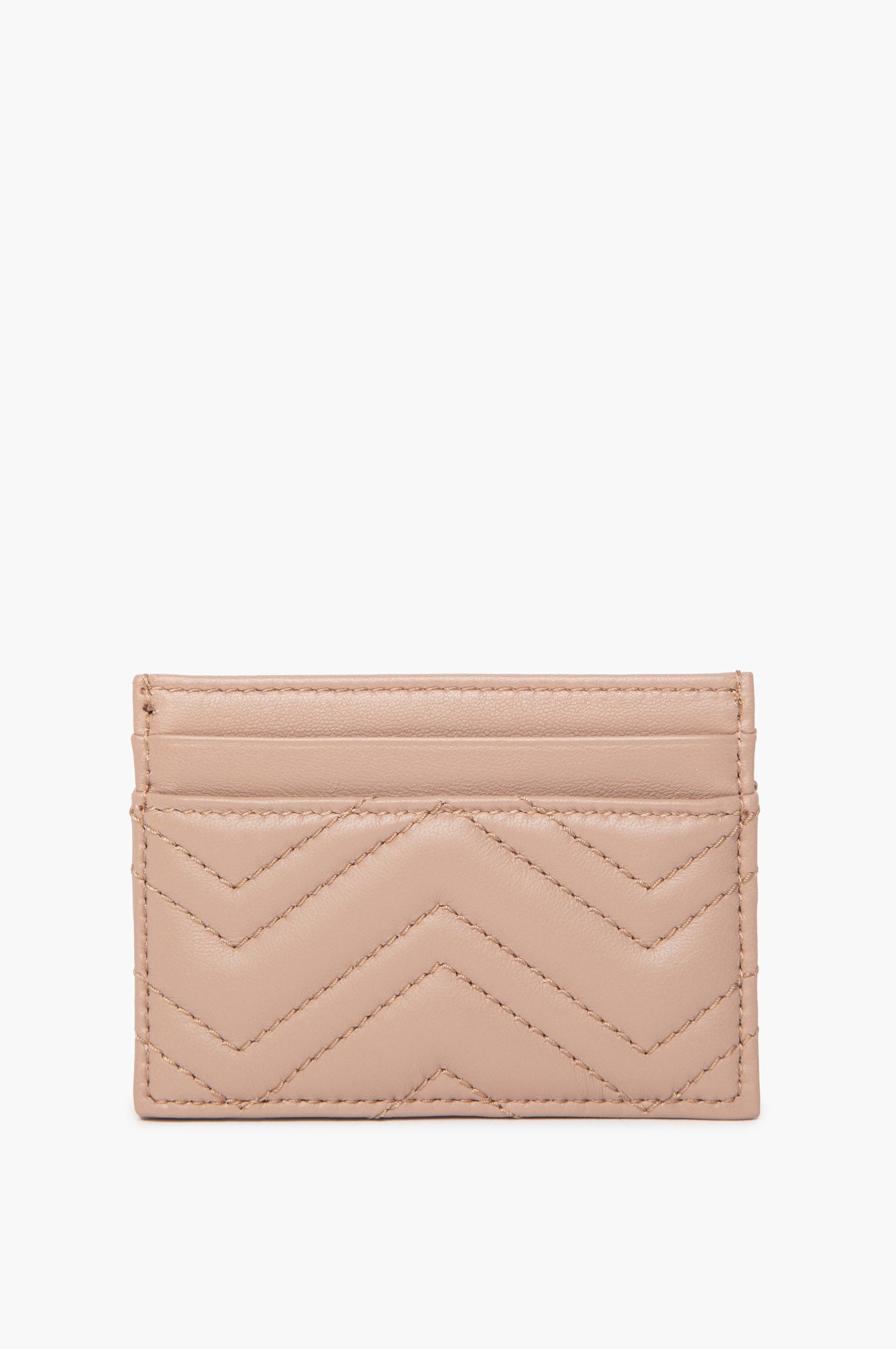 Gucci Pink Beige GG Marmont Card Case