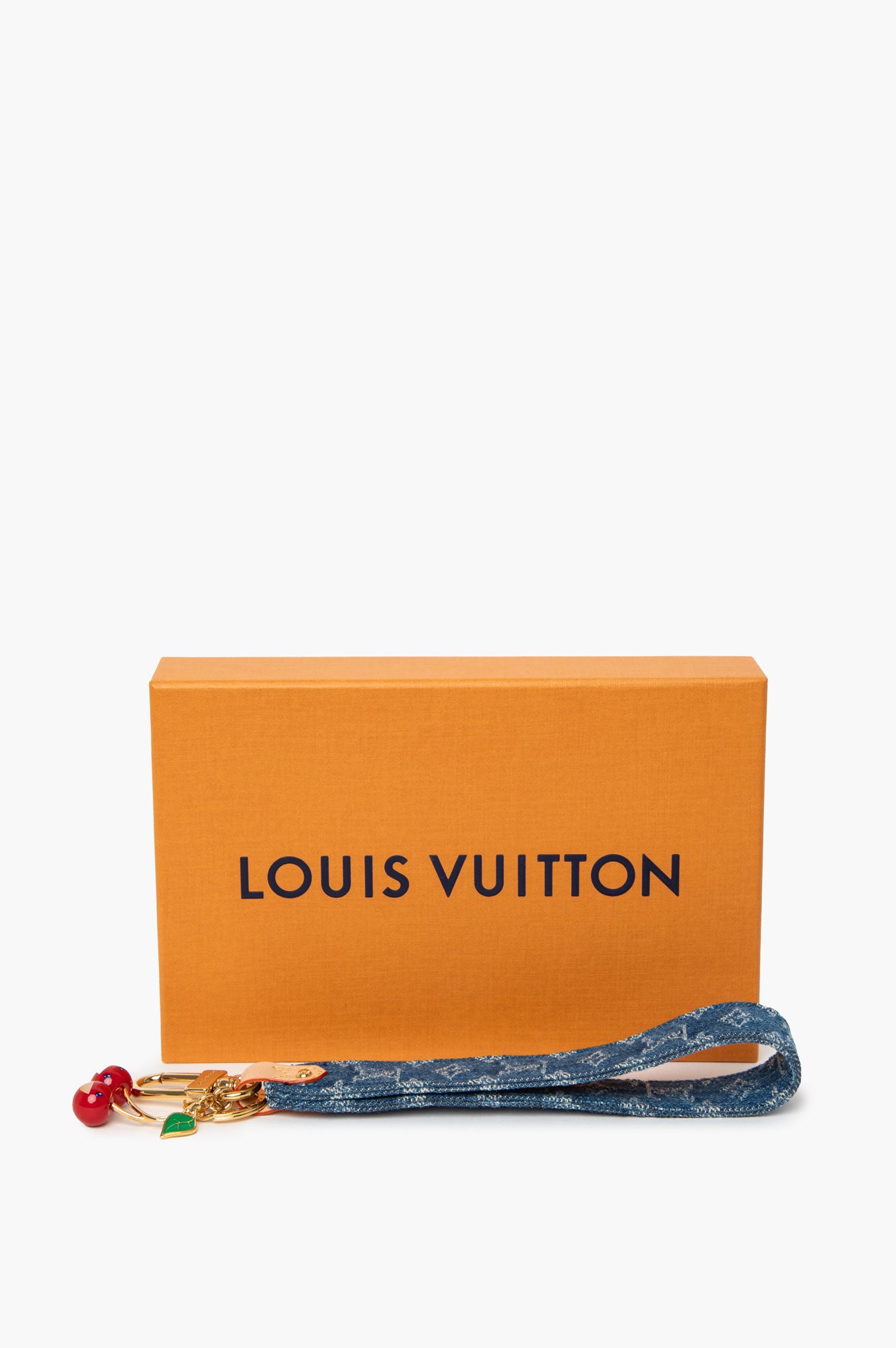 Louis Vuitton x Takashi Murakami Limited Edition Denim Cerise Dragonne Bag Charm
