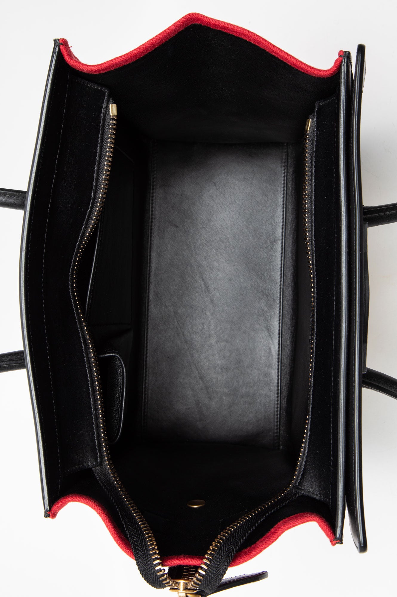 Celine Red Tri-Colour Mini Luggage Tote