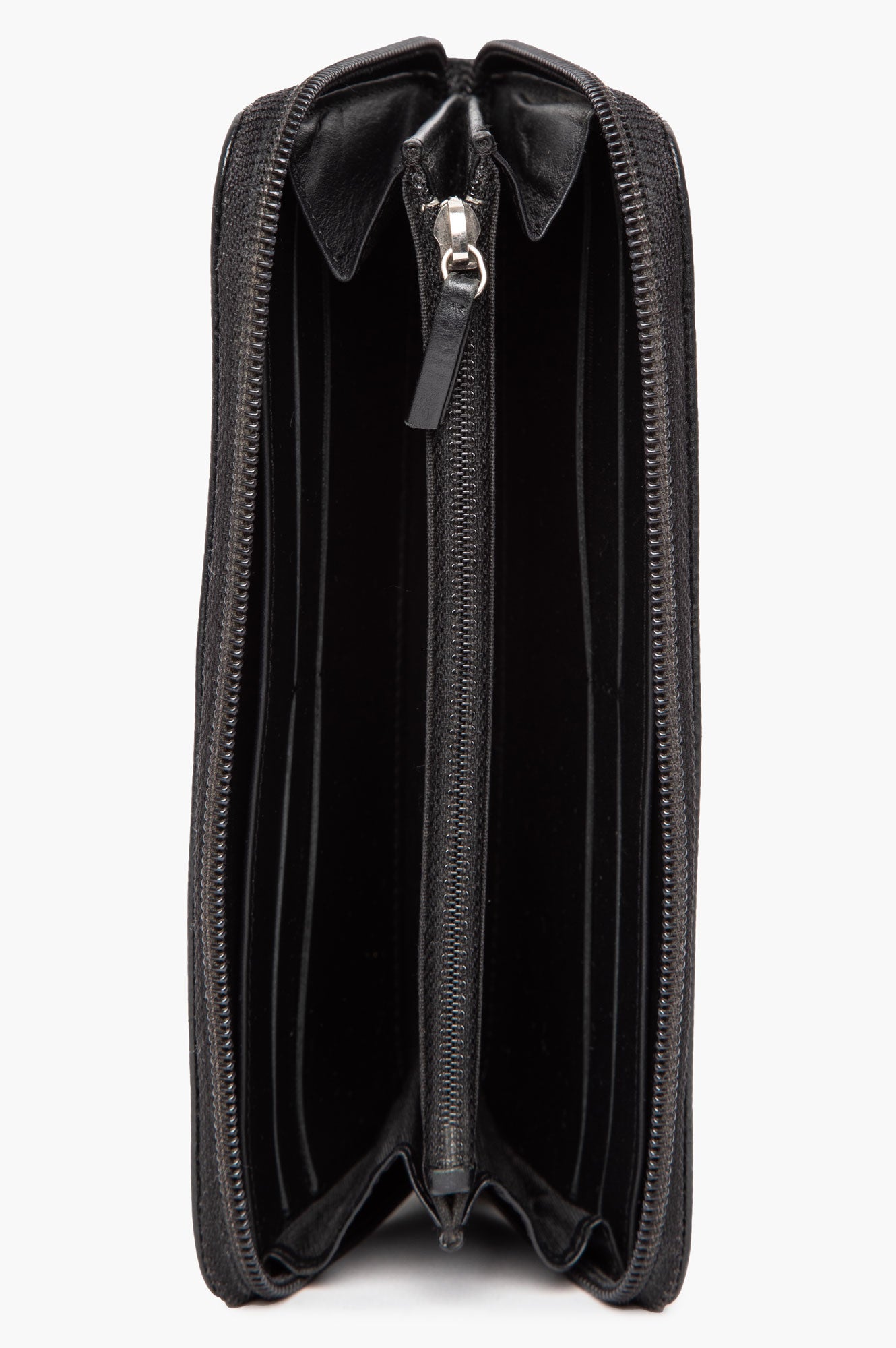 Chanel Black Caviar Large CC Timeless Zip Around Organizer Wallet
