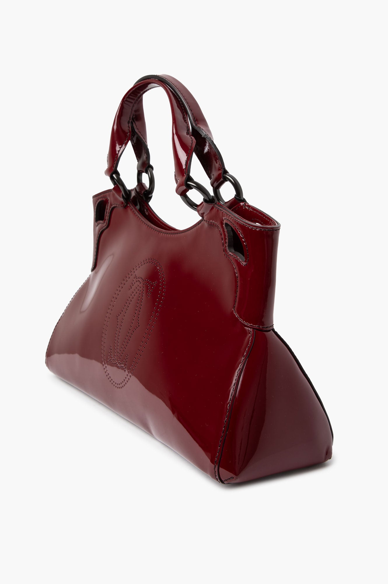 Cartier Red Patent Leather Marcello De Cartier Tote