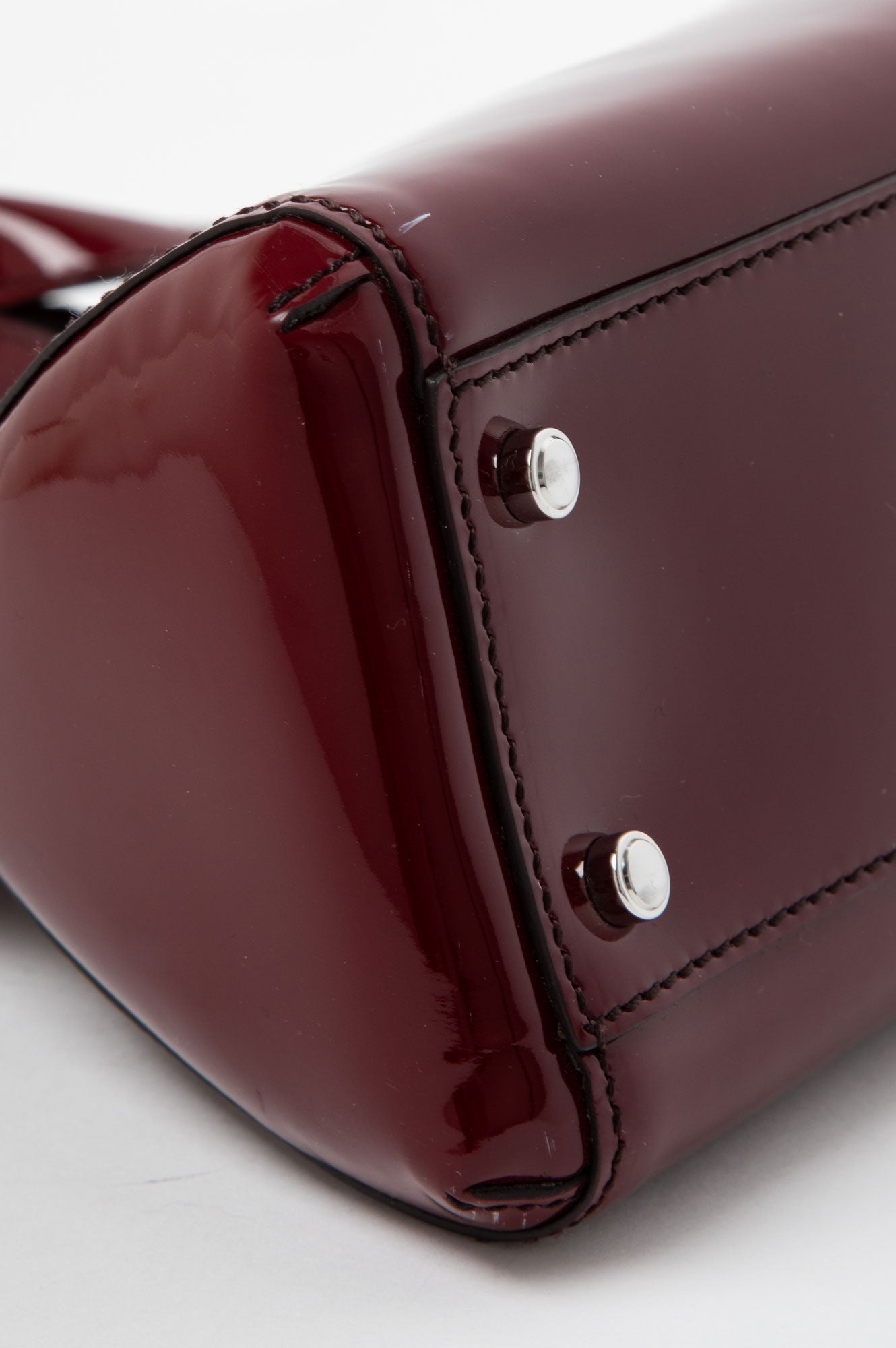 Cartier Red Patent Leather Marcello De Cartier Tote