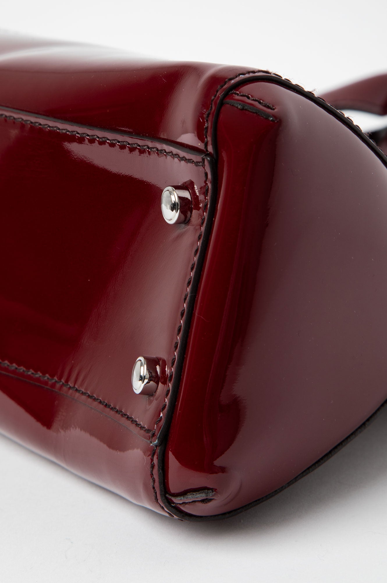 Cartier Red Patent Leather Marcello De Cartier Tote