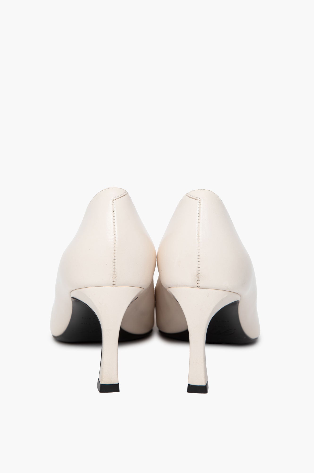 Roger Vivier White Leather Trompette Pumps Size 36