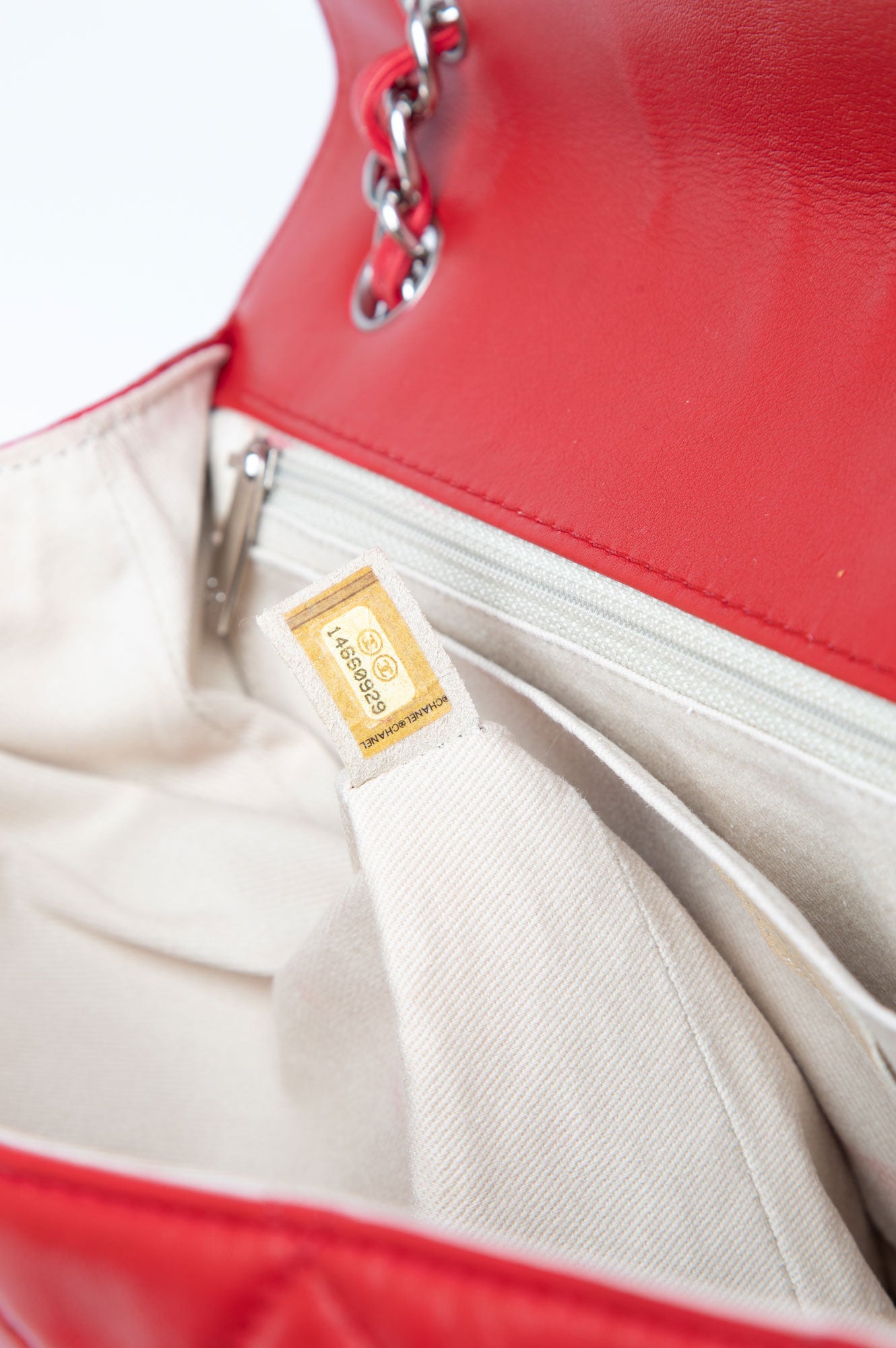 Chanel 2011 Red Maxi Lambskin Flap Bag