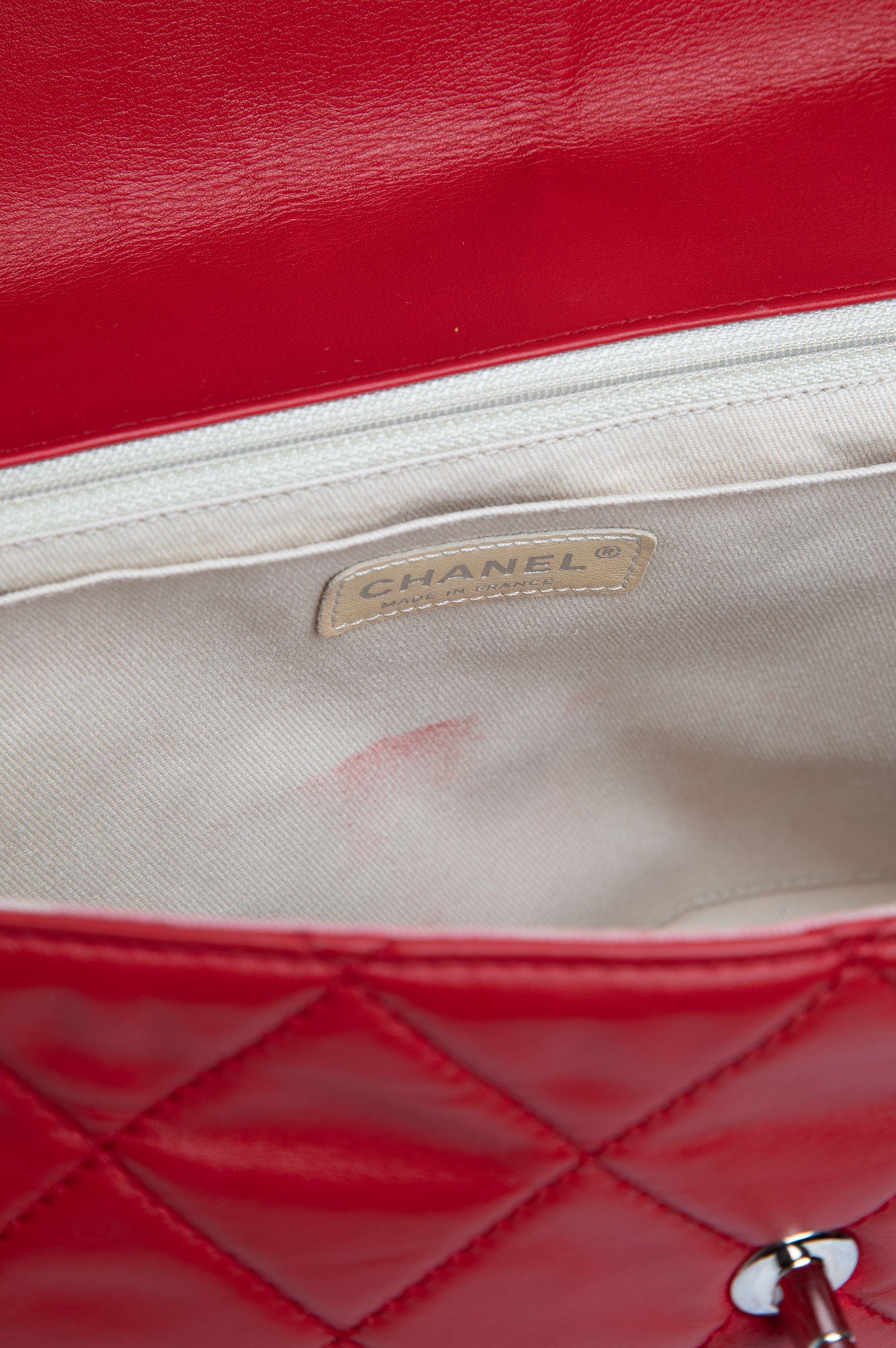 Chanel 2011 Red Maxi Lambskin Flap Bag