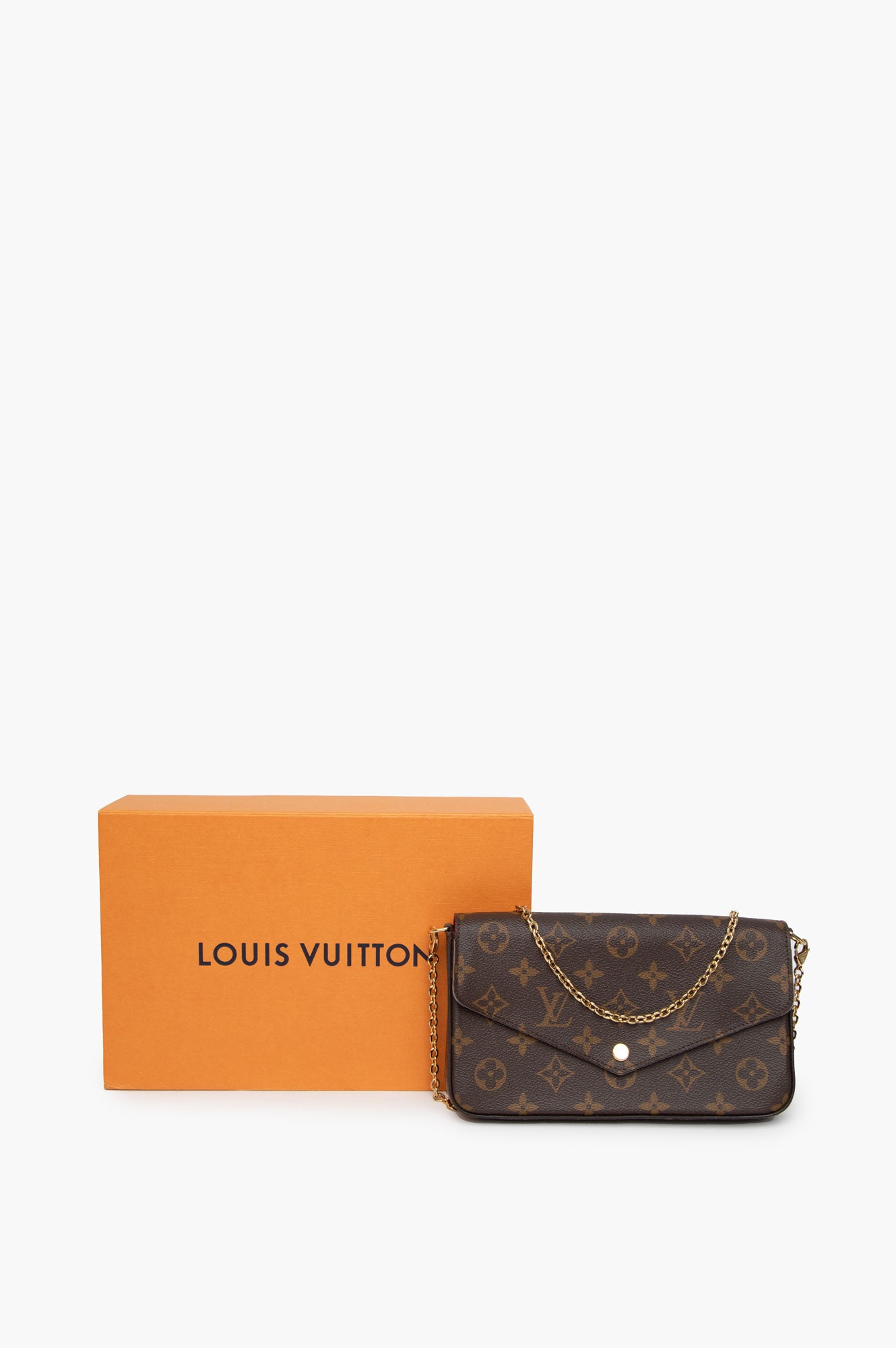 Louis Vuitton Brown Monogram Felicie Pochette Bag