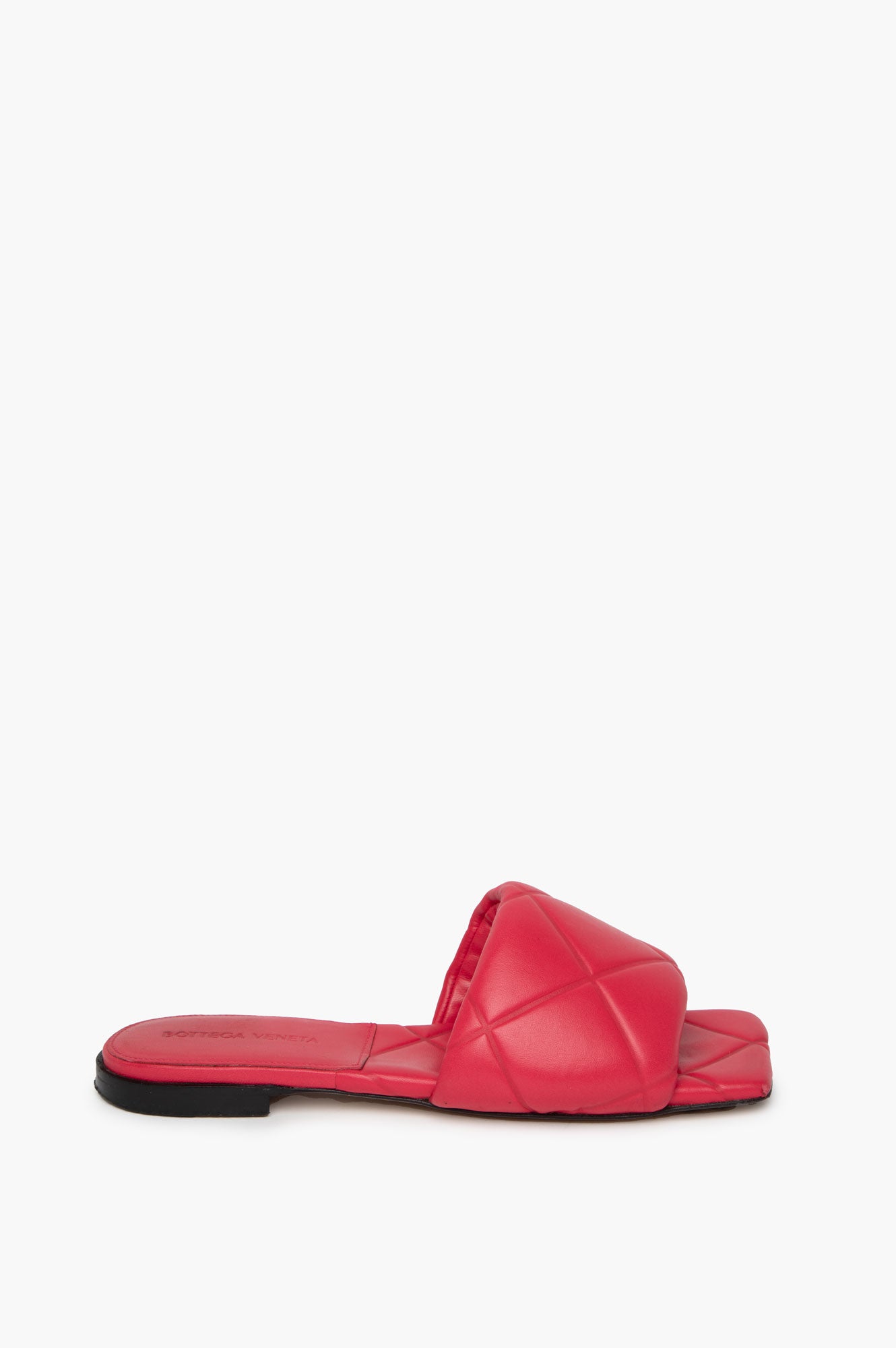 Bottega Veneta Pink Quilted Padded Slides Size 36