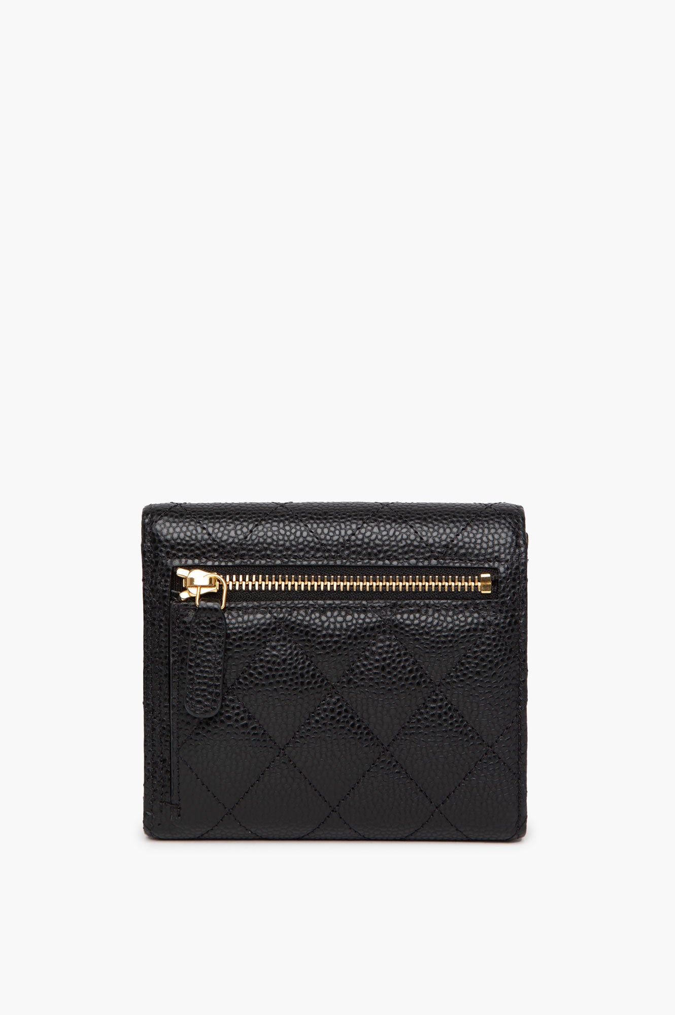 Chanel 2023 Classic Black Caviar Wallet
