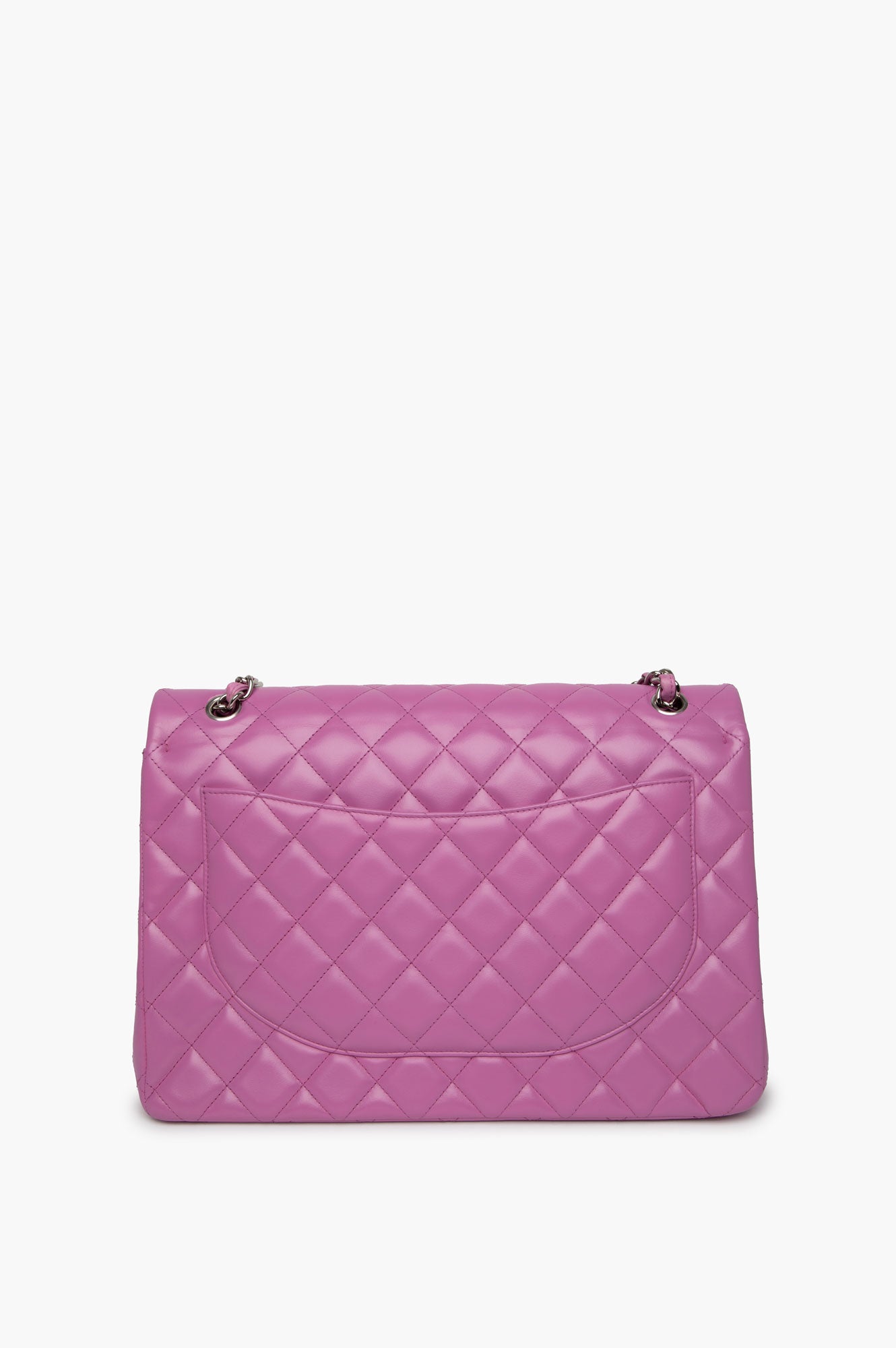 Chanel 2011 Lilac Maxi Lambskin Double Flap Bag
