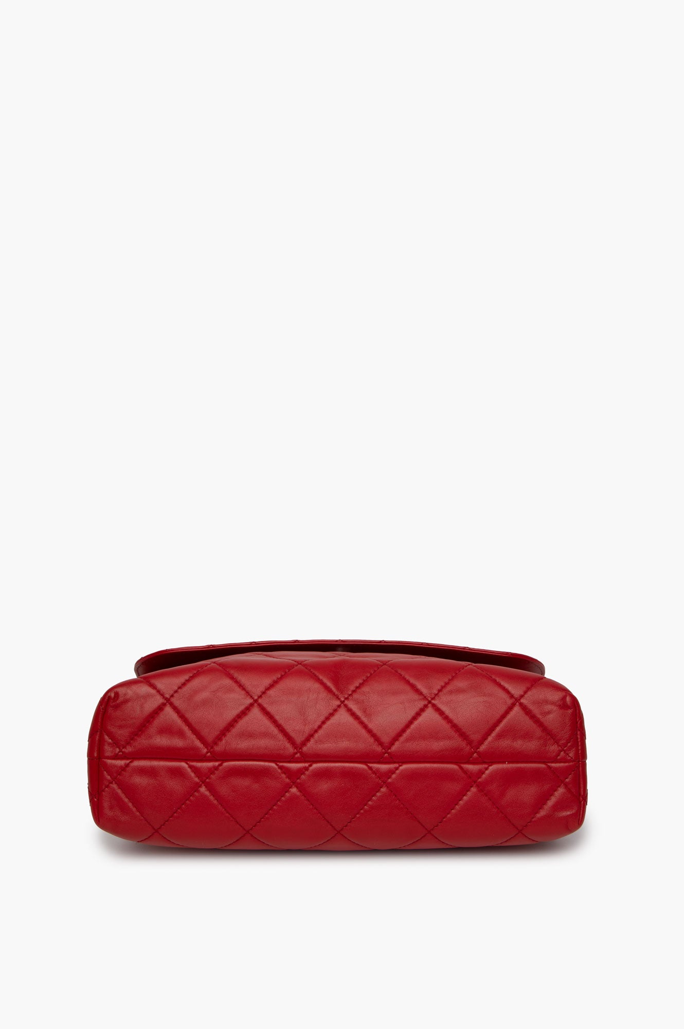 Chanel 2011 Red Maxi Lambskin Flap Bag