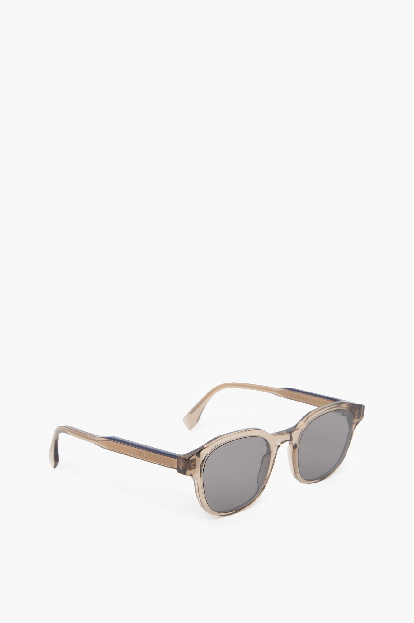 Fendi Brown Square Mirror Sunglasses Mens