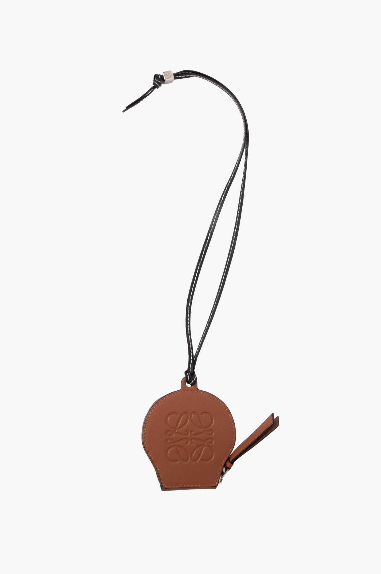 Loewe Brown Seashell Mini Calfskin Pouch With Strap