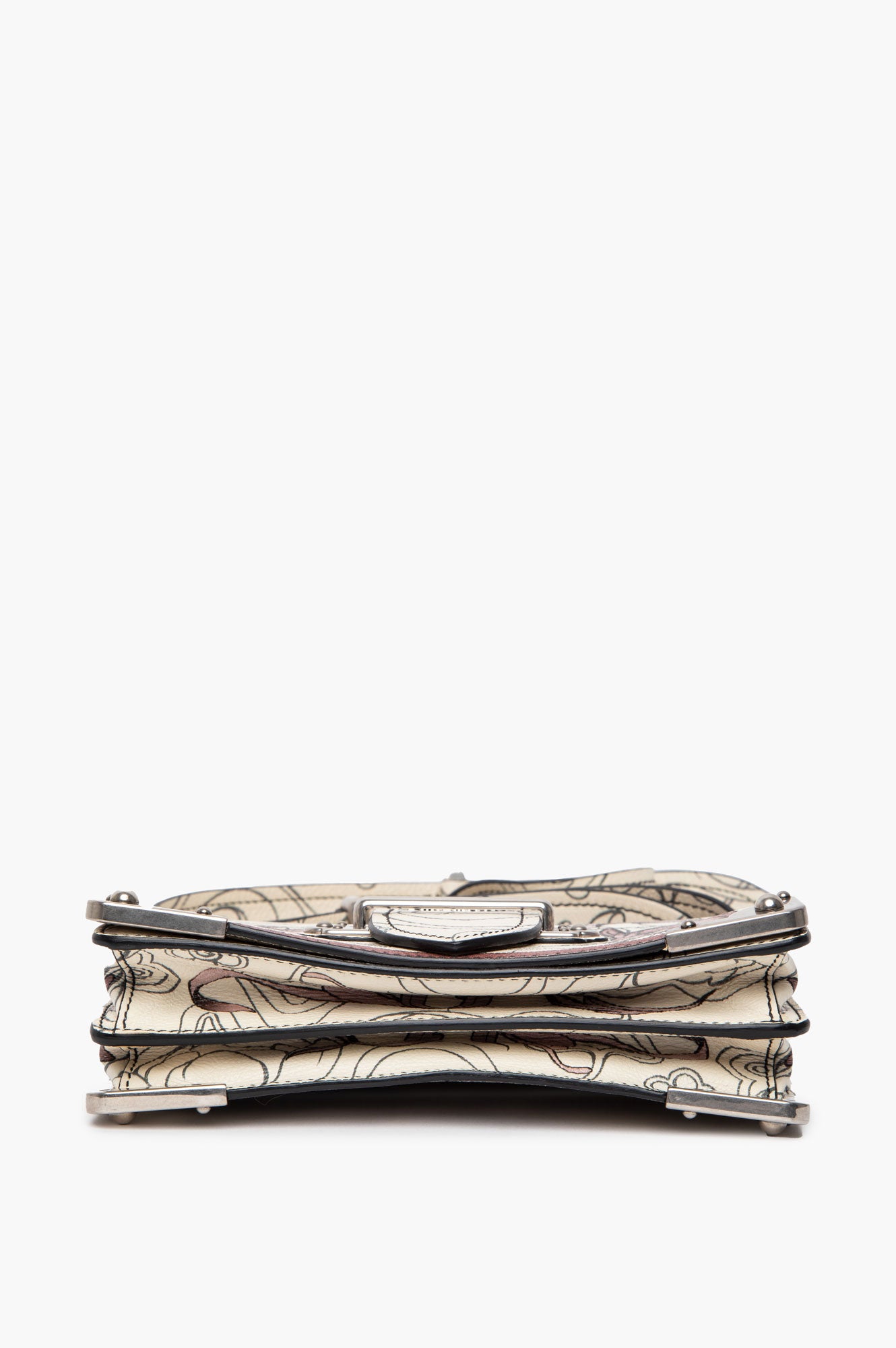 Prada x James Jean Limited Edition Glace Calfskin Rabbit Print Cahier Bag