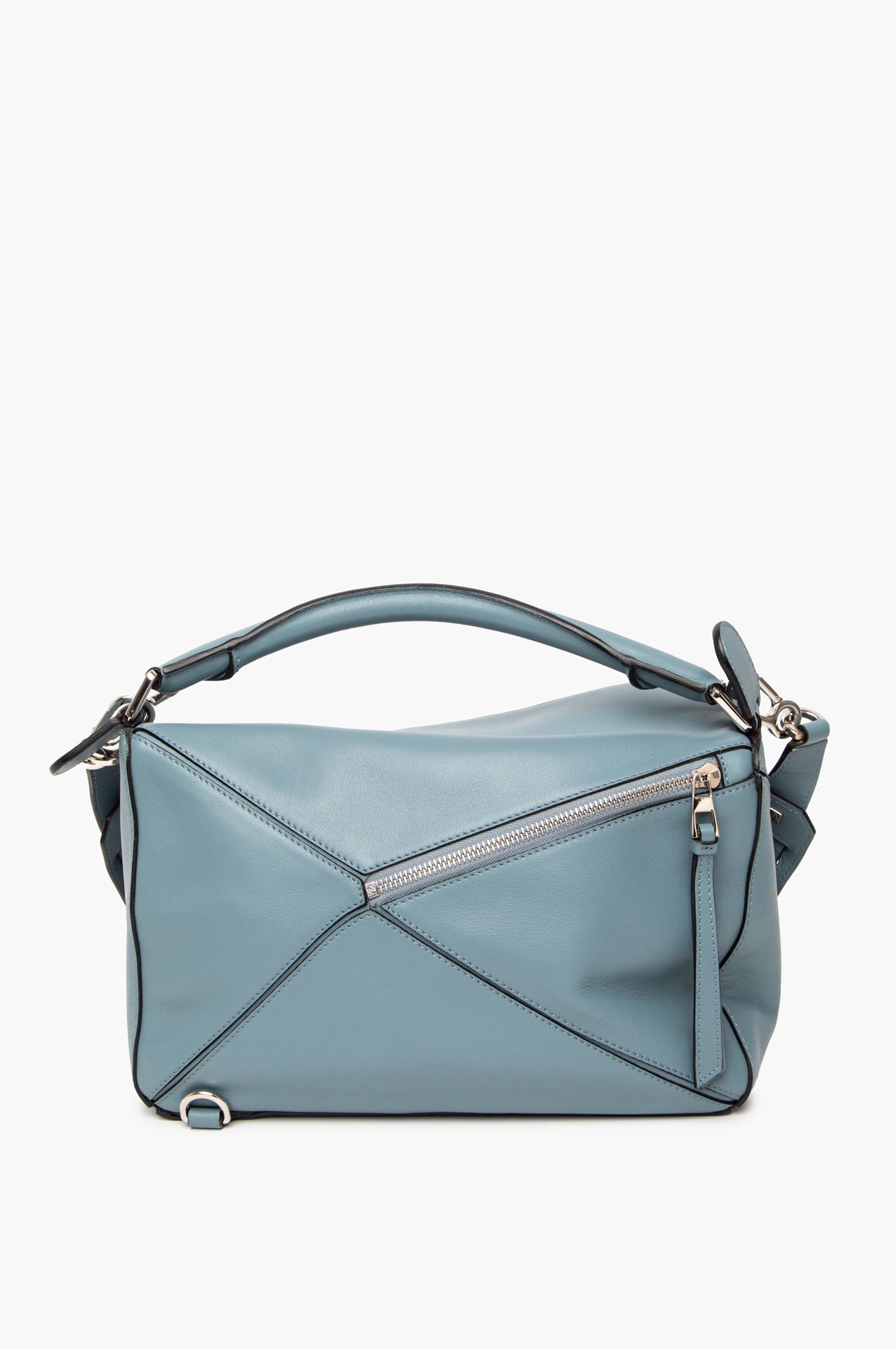 Loewe Dusty Blue Calfskin Medium Puzzle Bag