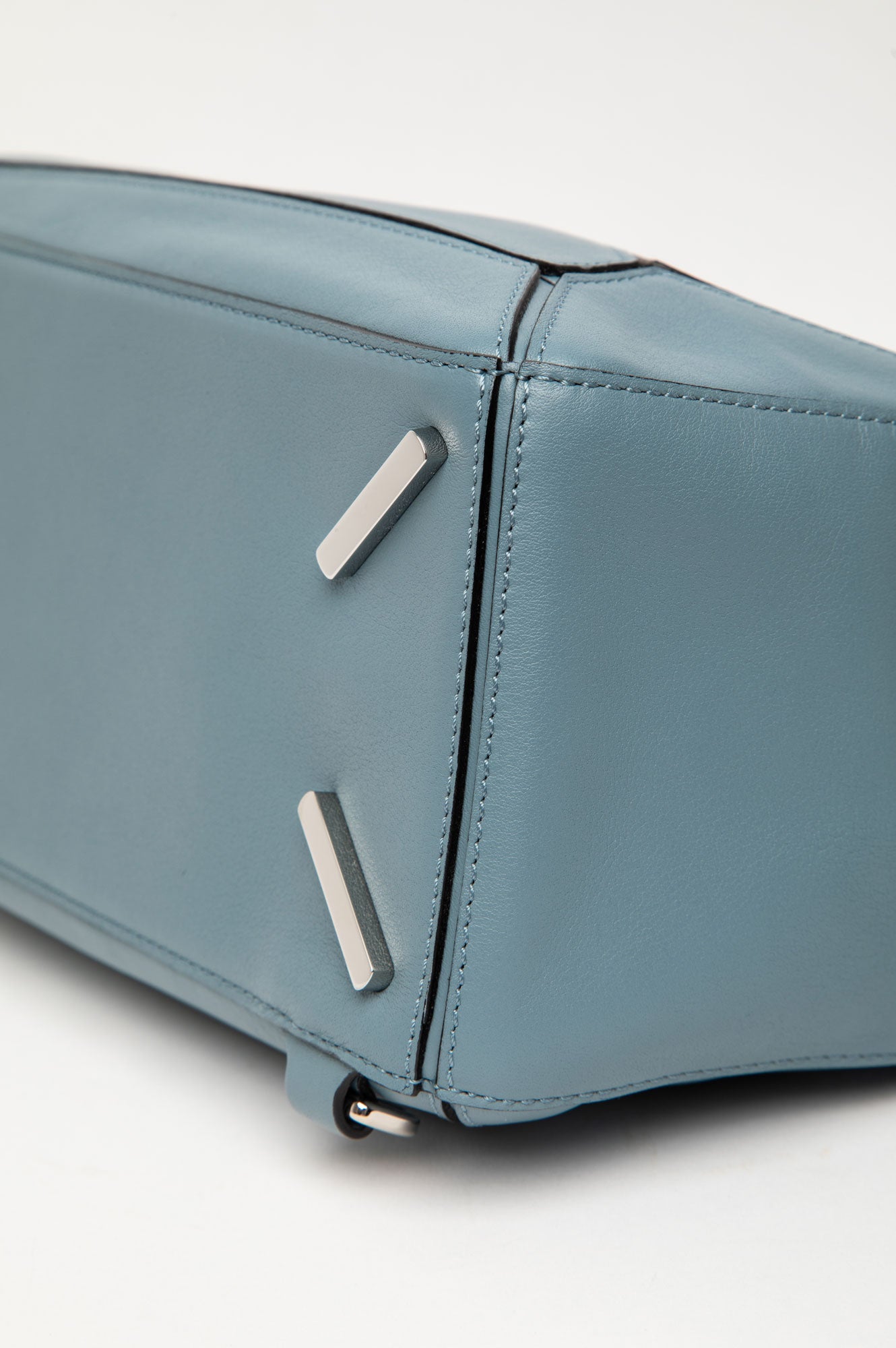 Loewe Dusty Blue Calfskin Medium Puzzle Bag