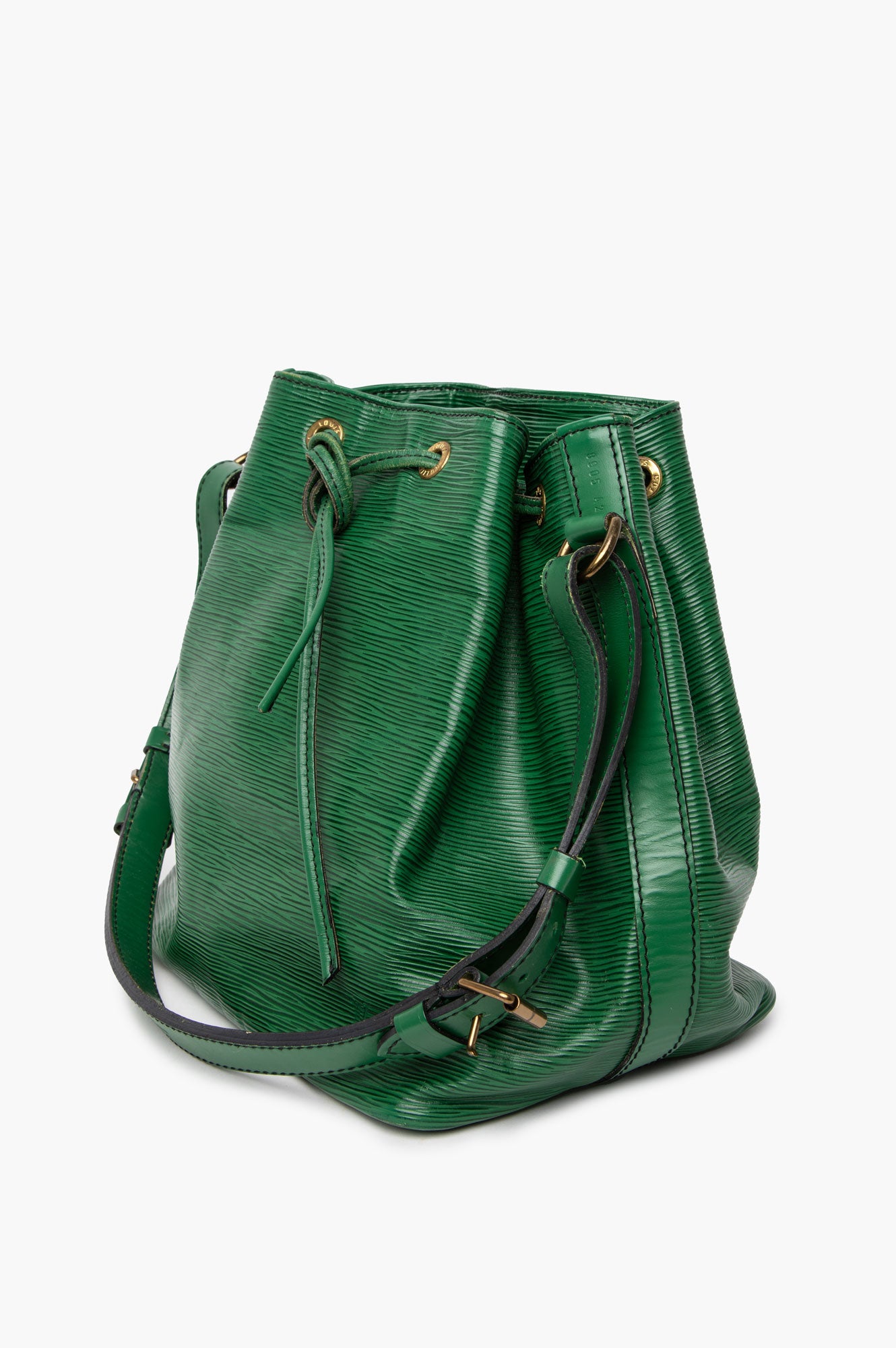 Louis Vuitton Vintage Borneo Green Epi Leather Petit Noe Bucket Bag