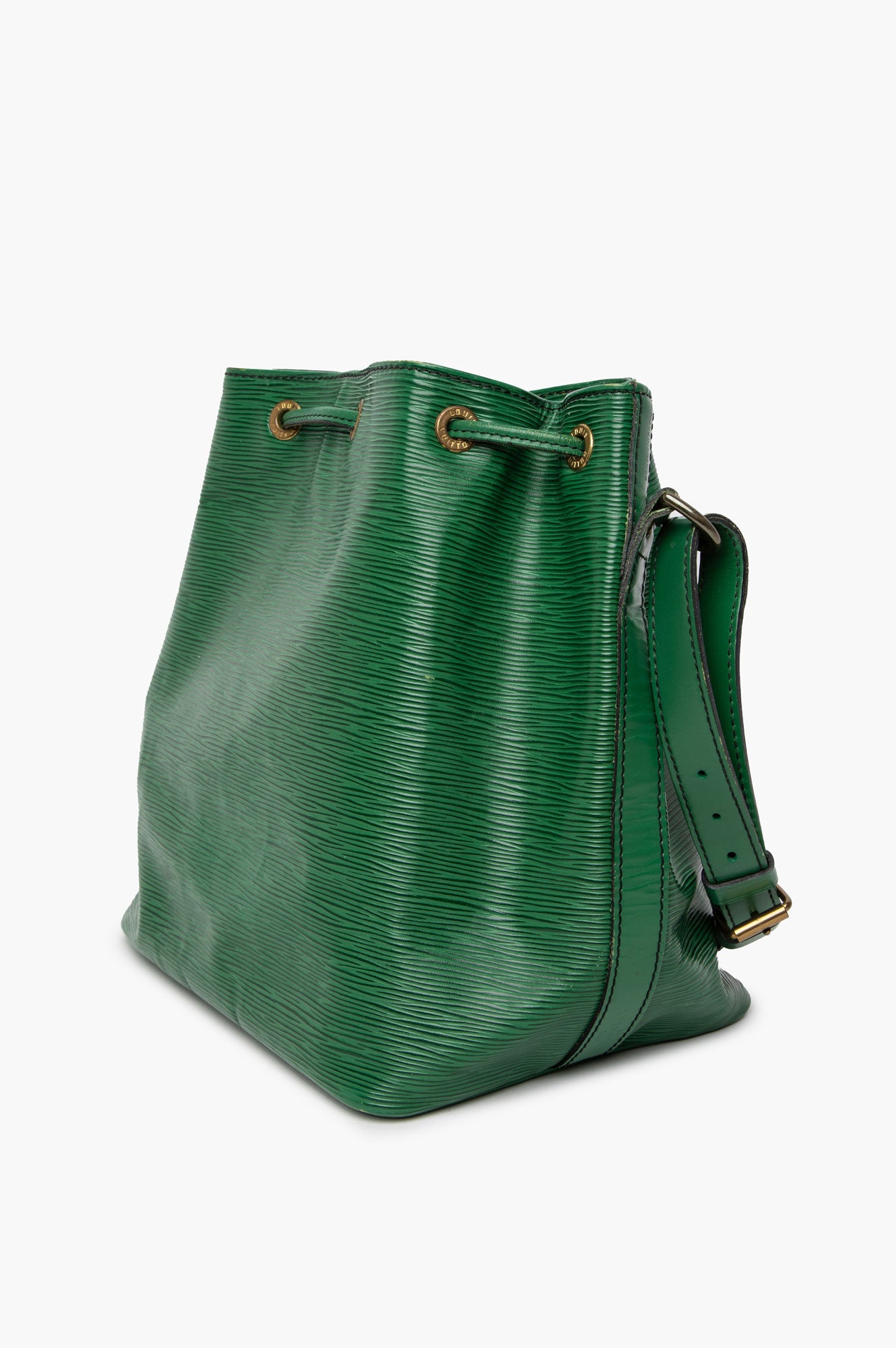 Louis Vuitton Vintage Borneo Green Epi Leather Petit Noe Bucket Bag
