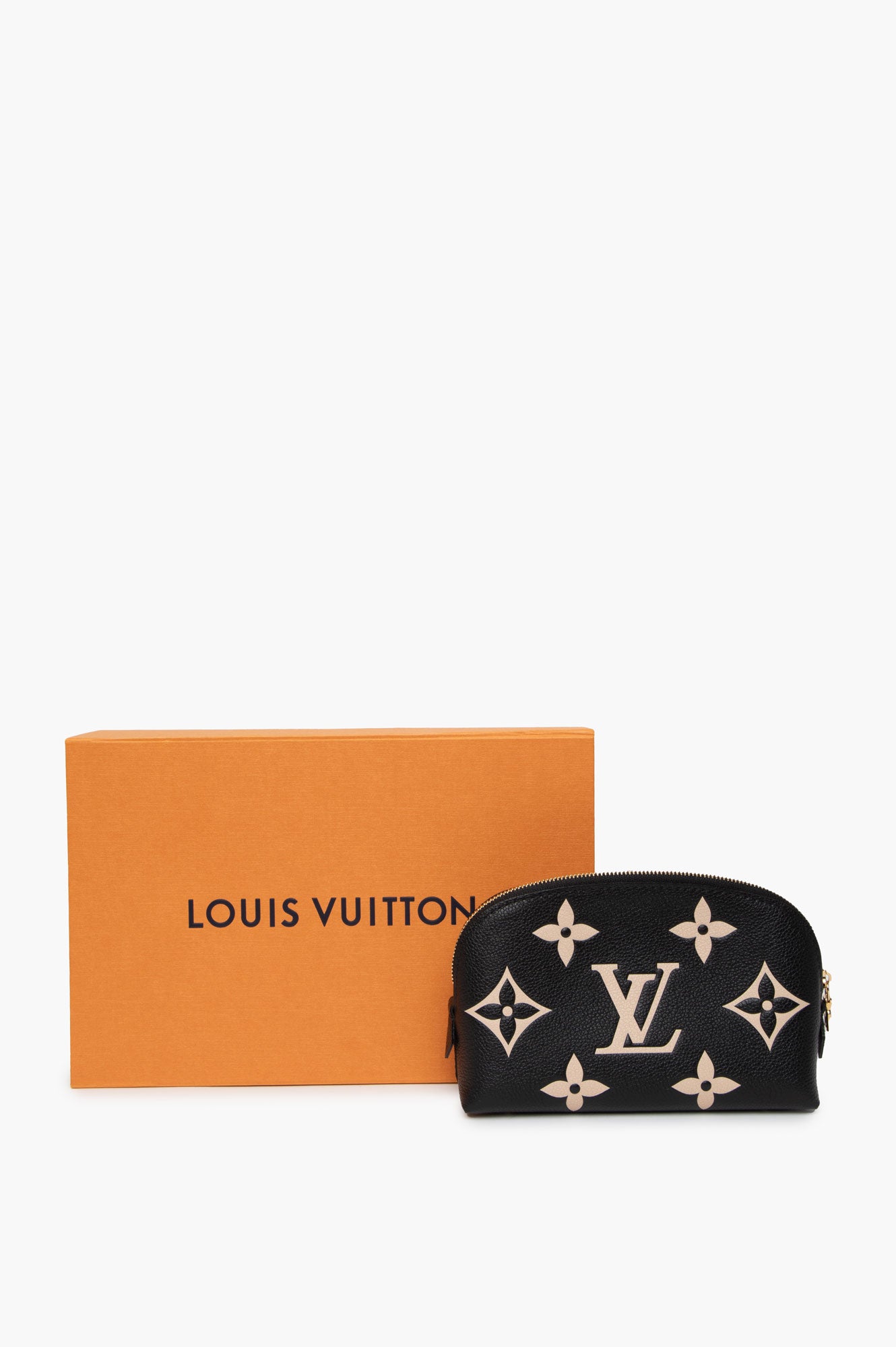 Louis Vuitton Black Empreinte Cosmetic Pouch