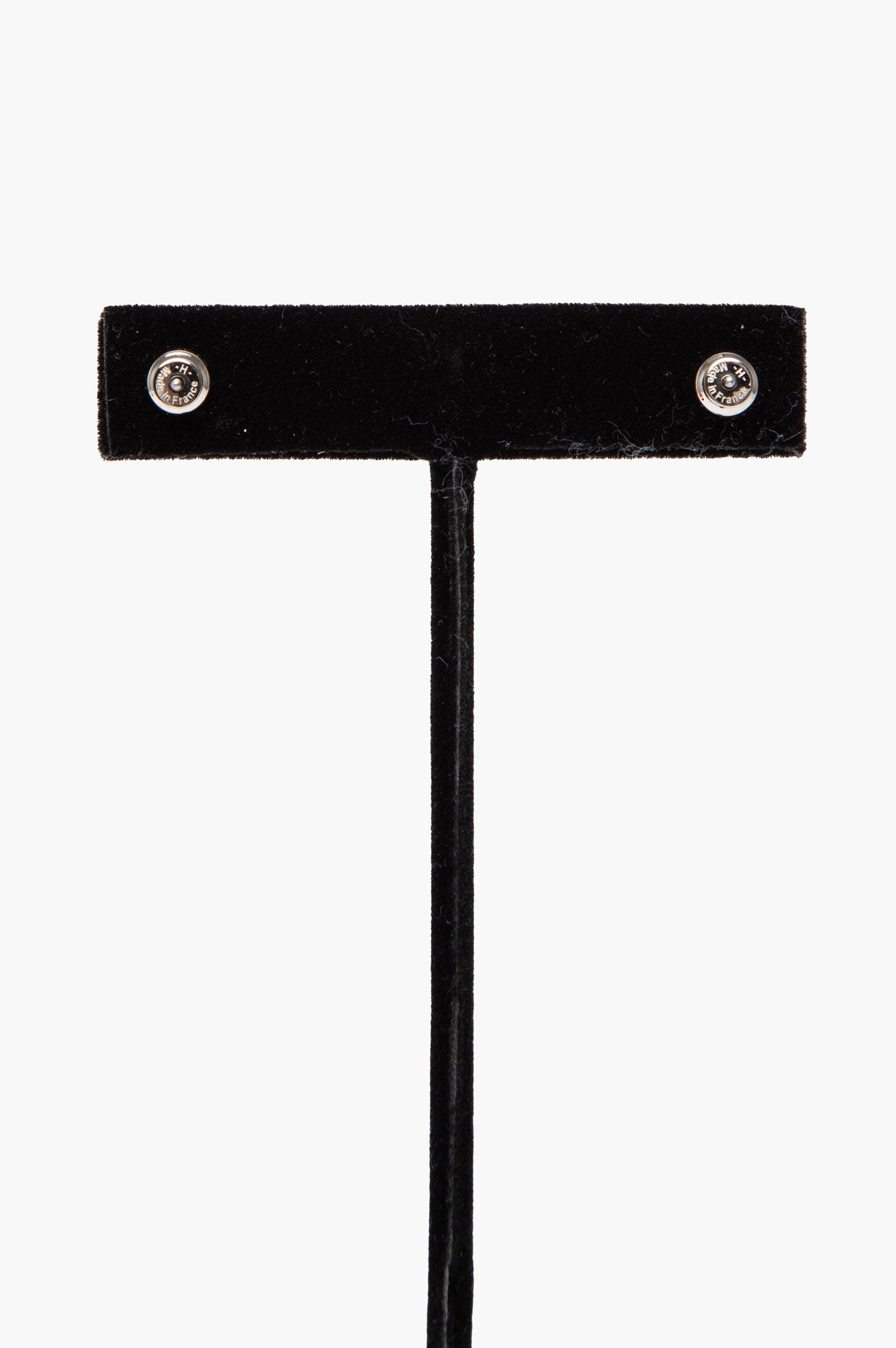 Hermès Palladium Plated Yellow Mini Pop H Earrings