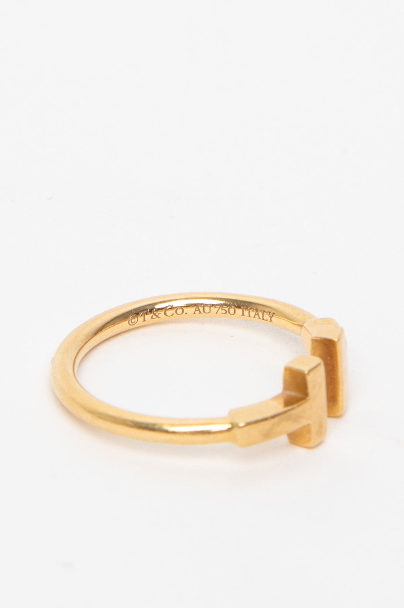 Tiffany & Co. 18k Gold T Wire Ring