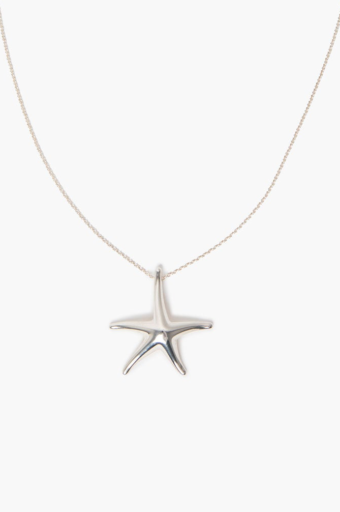 Tiffany & Co. Elsa Peretti Sterling Silver Starfish Pendant Necklace