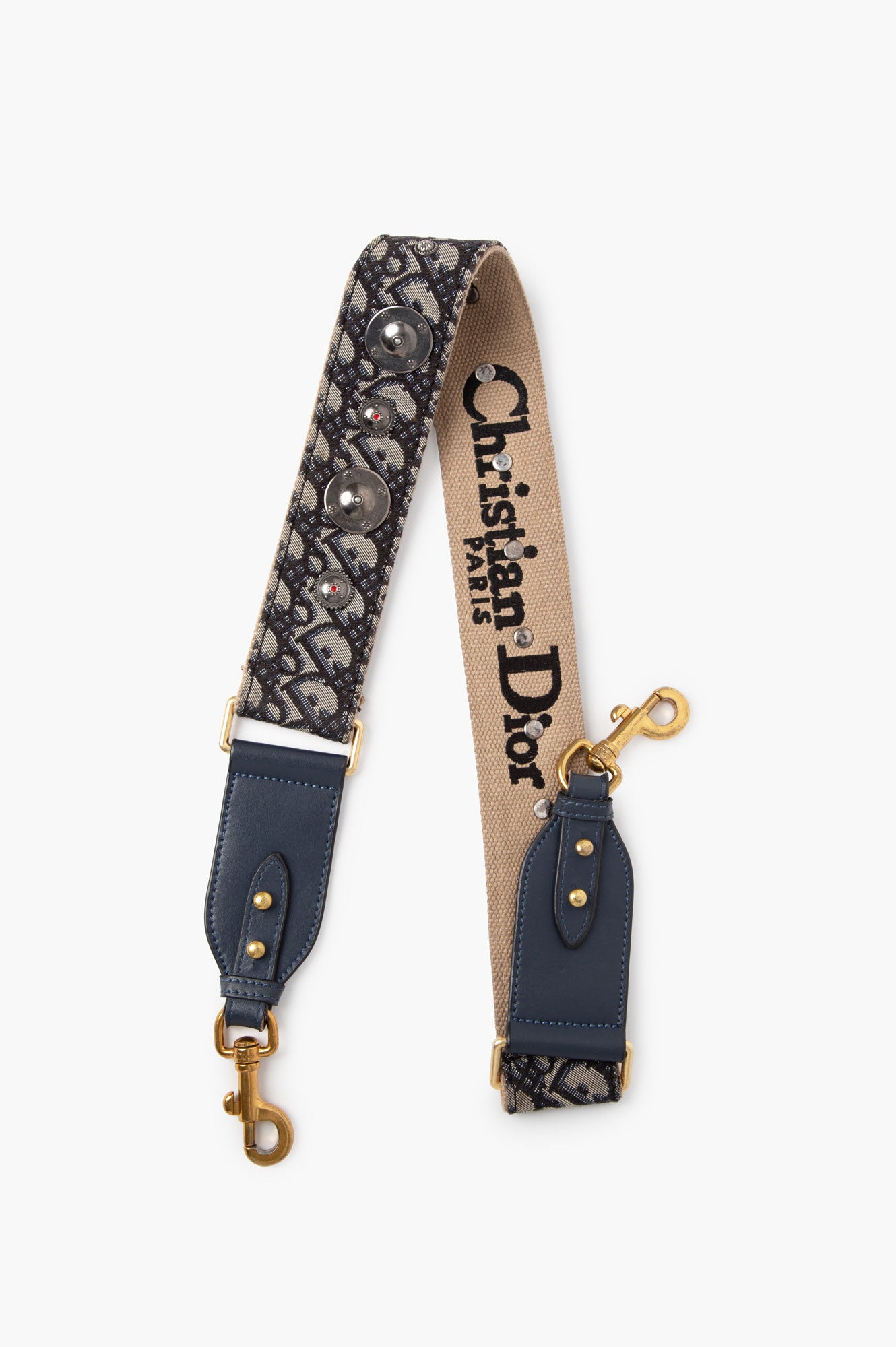 Christian Dior Canvas Embroidered Bag Strap