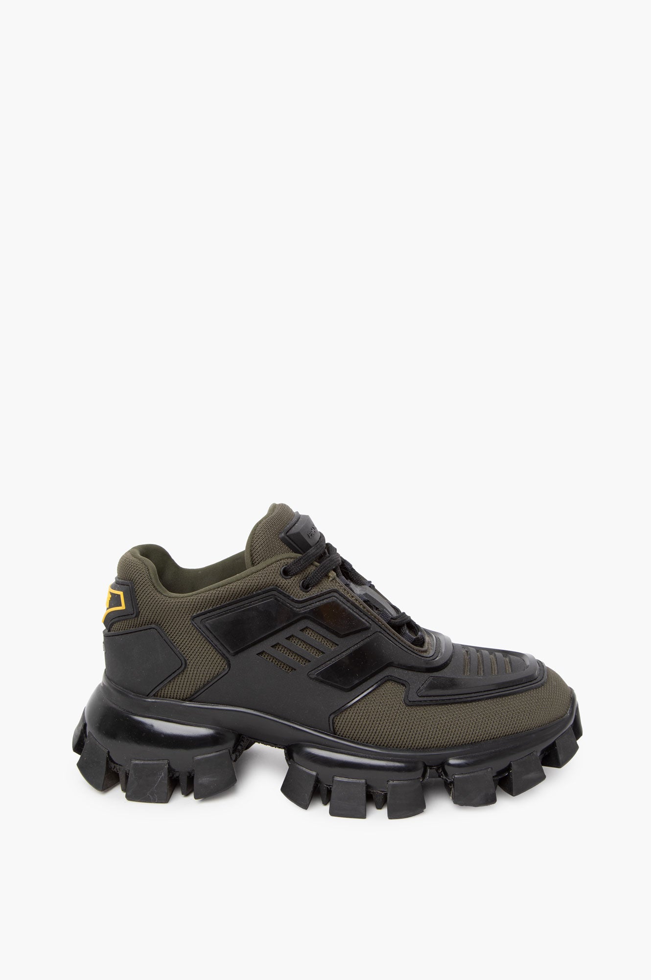 Prada Green Mesh And Rubber Cloudbust Thunder Sneaker 38.5