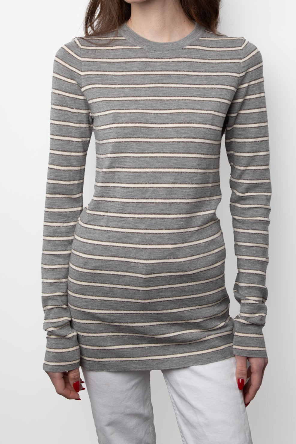 Brunello Cucinelli Cashmere Stripe Sweater Size L