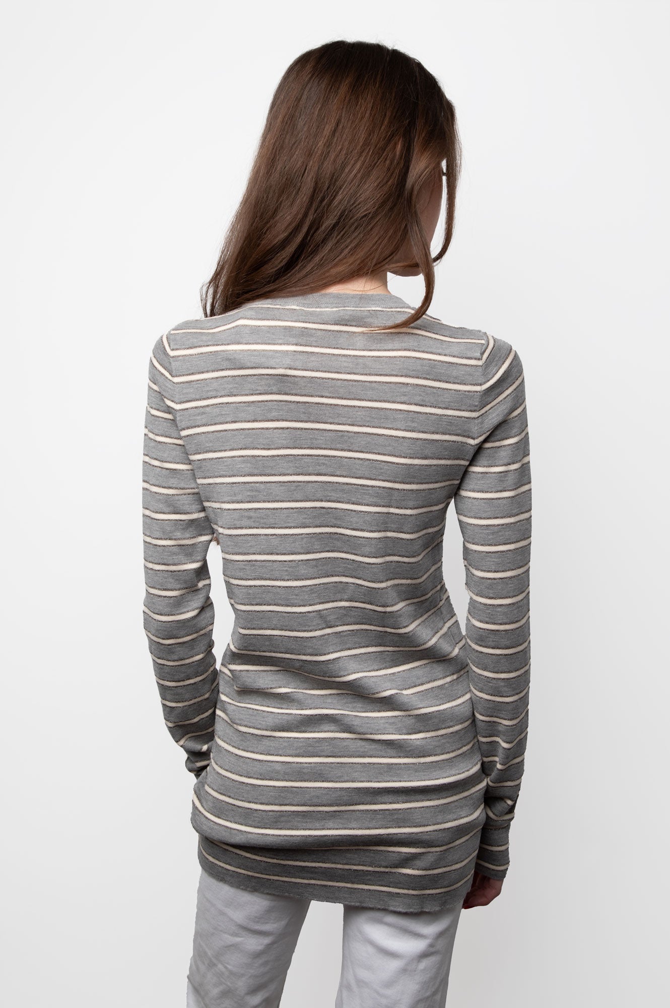 Brunello Cucinelli Cashmere Stripe Sweater Size L
