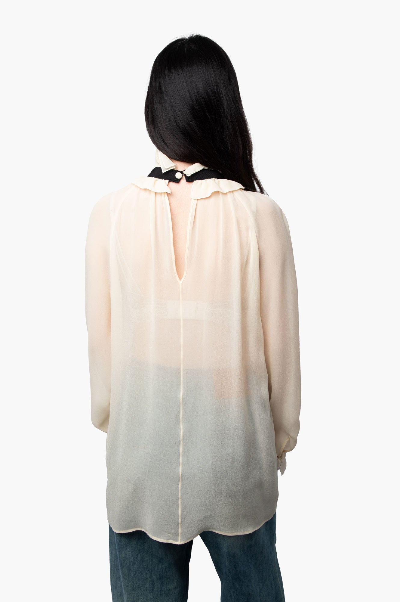 Gucci Silk Cream Shirt Size 42