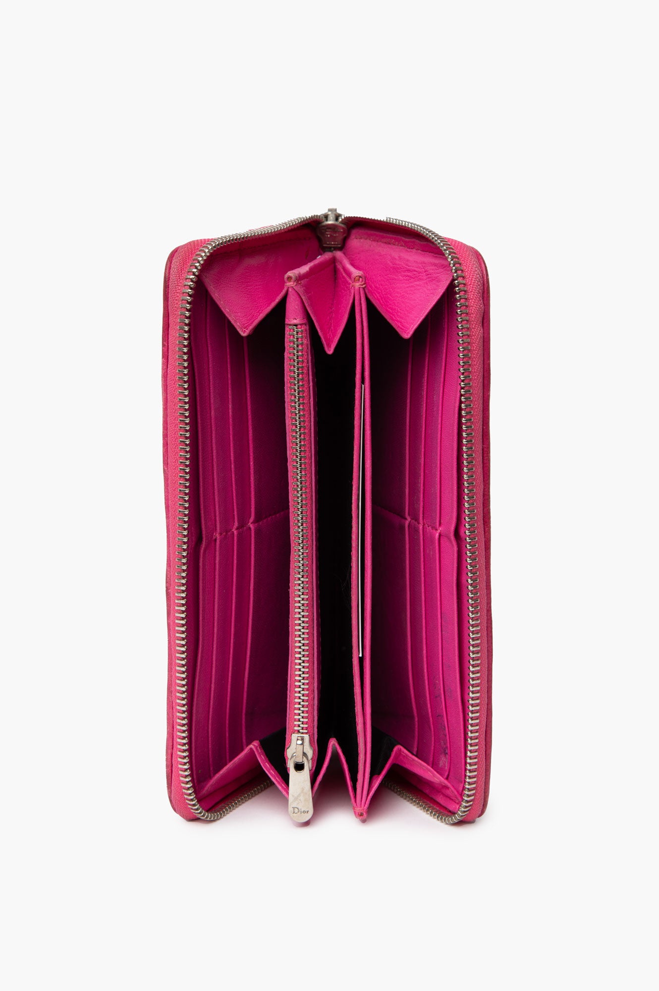 Christian Dior Pink Long Zipped Wallet