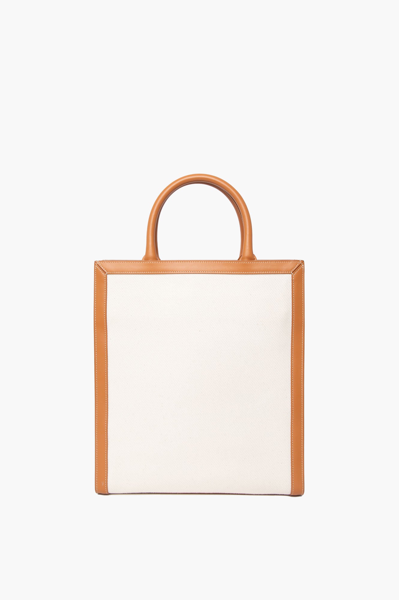 Celine Beige Small Canva Vertical Cabas Bag