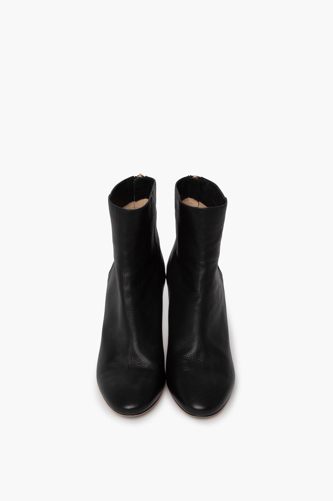 Jimmy Choo Black Leather Ankle Boots 37.5