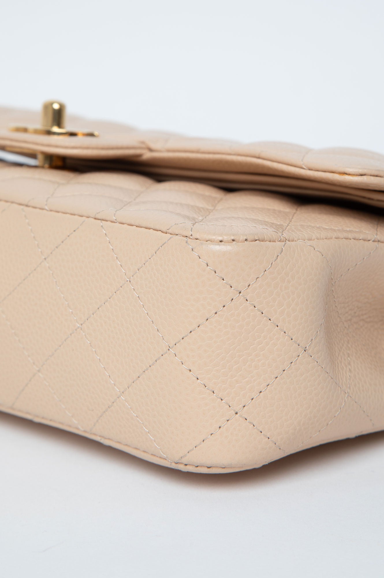 Chanel Beige Caviar Medium Classic Double Flap Bag