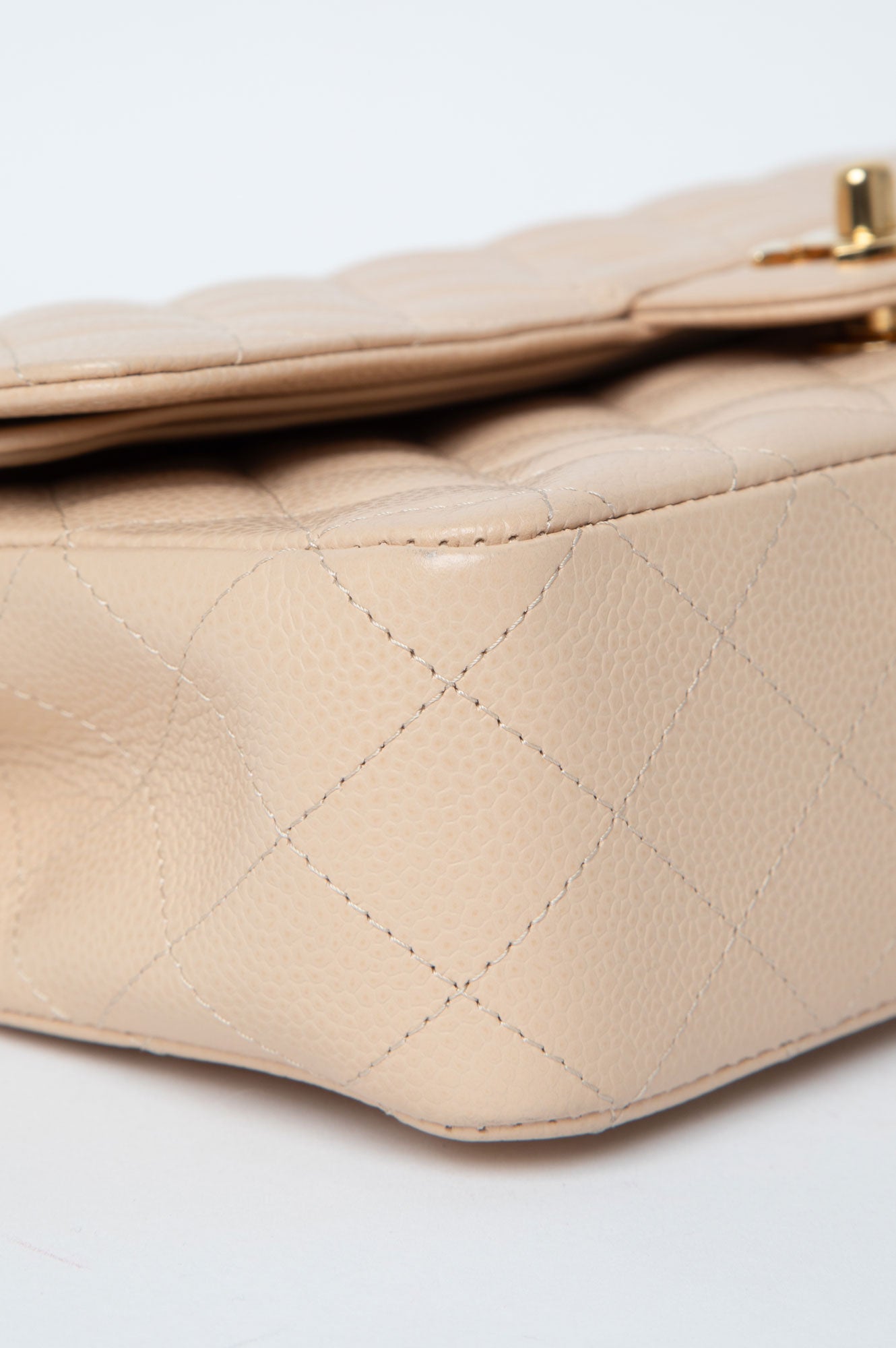 Chanel Beige Caviar Medium Classic Double Flap Bag
