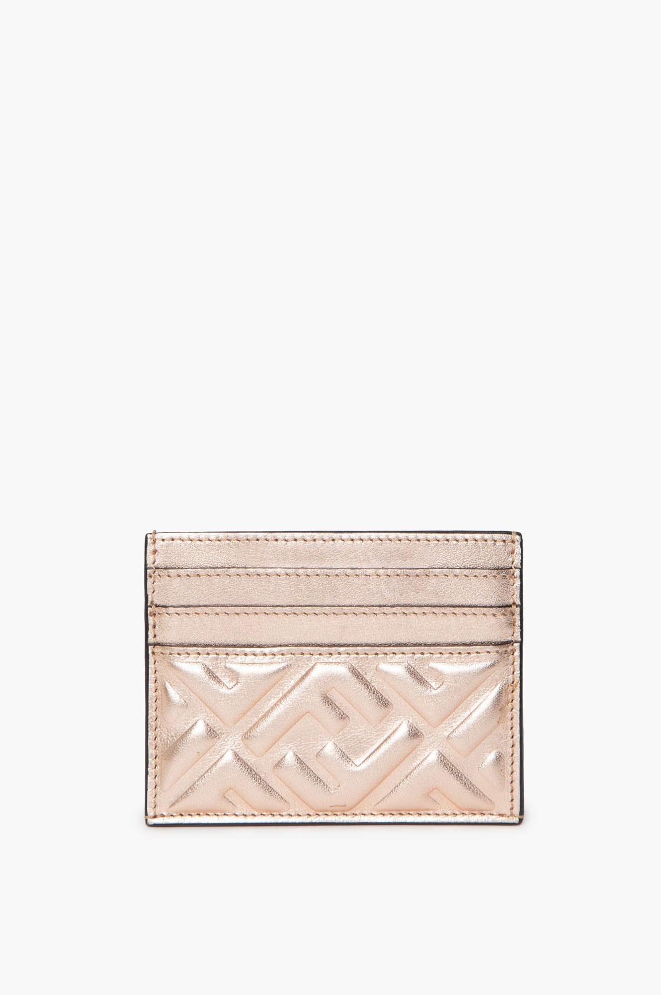 Fendi Peach Metallic Cardholder