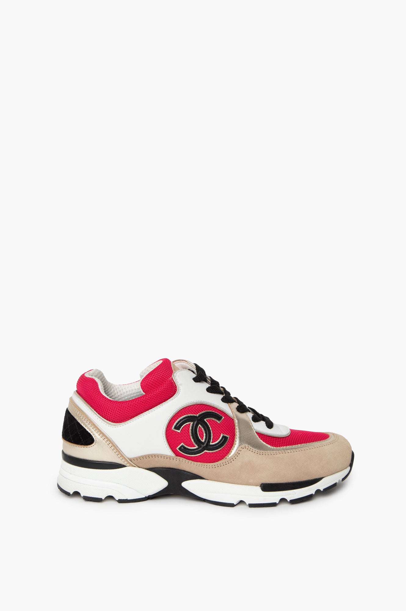 Chanel CC Suede Sneakers Size 40