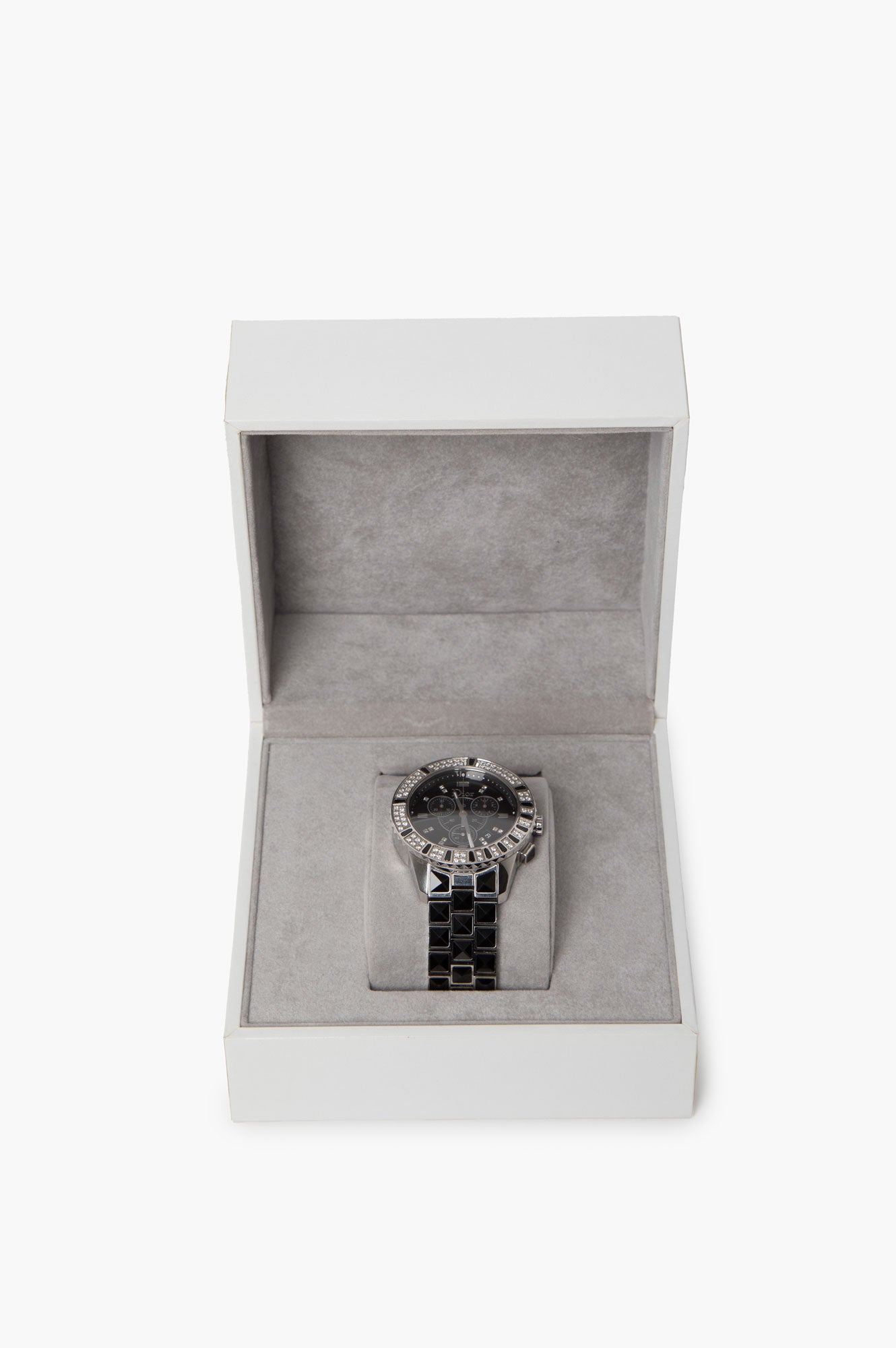 Christian Dior Black 38mm Stainless Steel Diamond Christal Watch