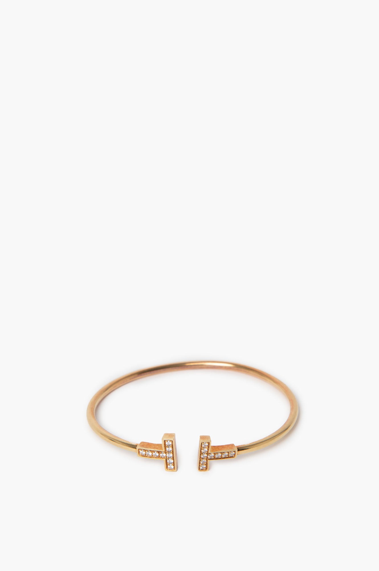 Tiffany & Co 18K Yellow Gold Diamond Bracelet Small